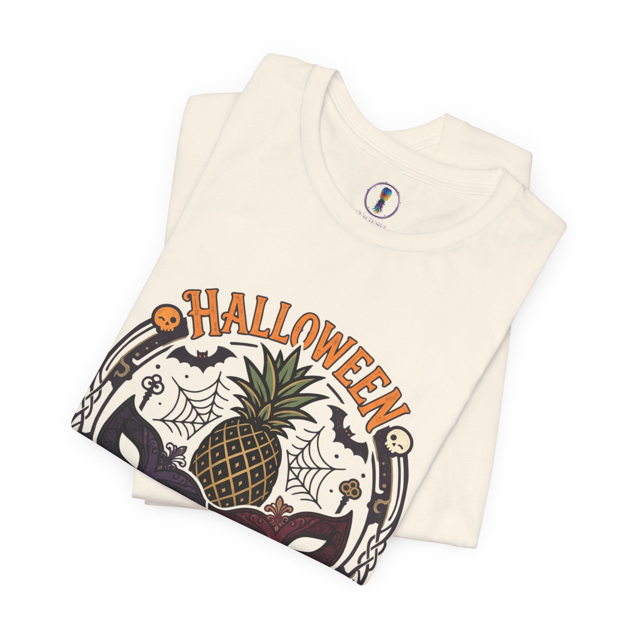 Halloween After Dark Tee — Pineapple Mask Masquerade T‑Shirt