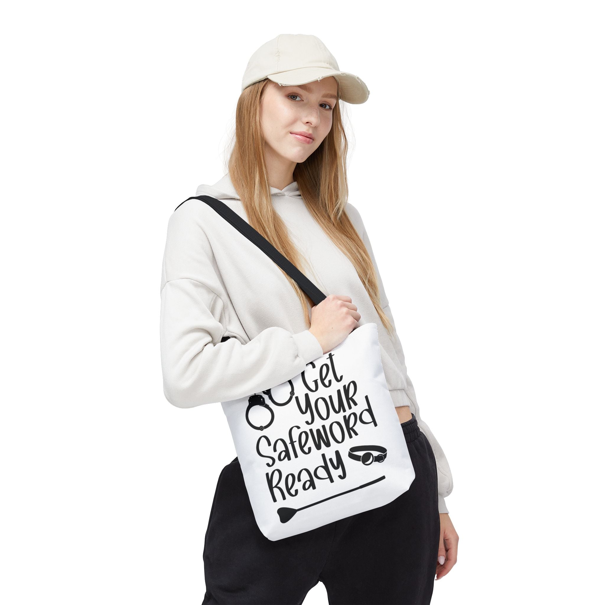 Get Your Safeword Ready Tote Bag - Fun & Playful Carryall for Kinky Adventures, Ideal for Couples & BDSM Enthusiasts