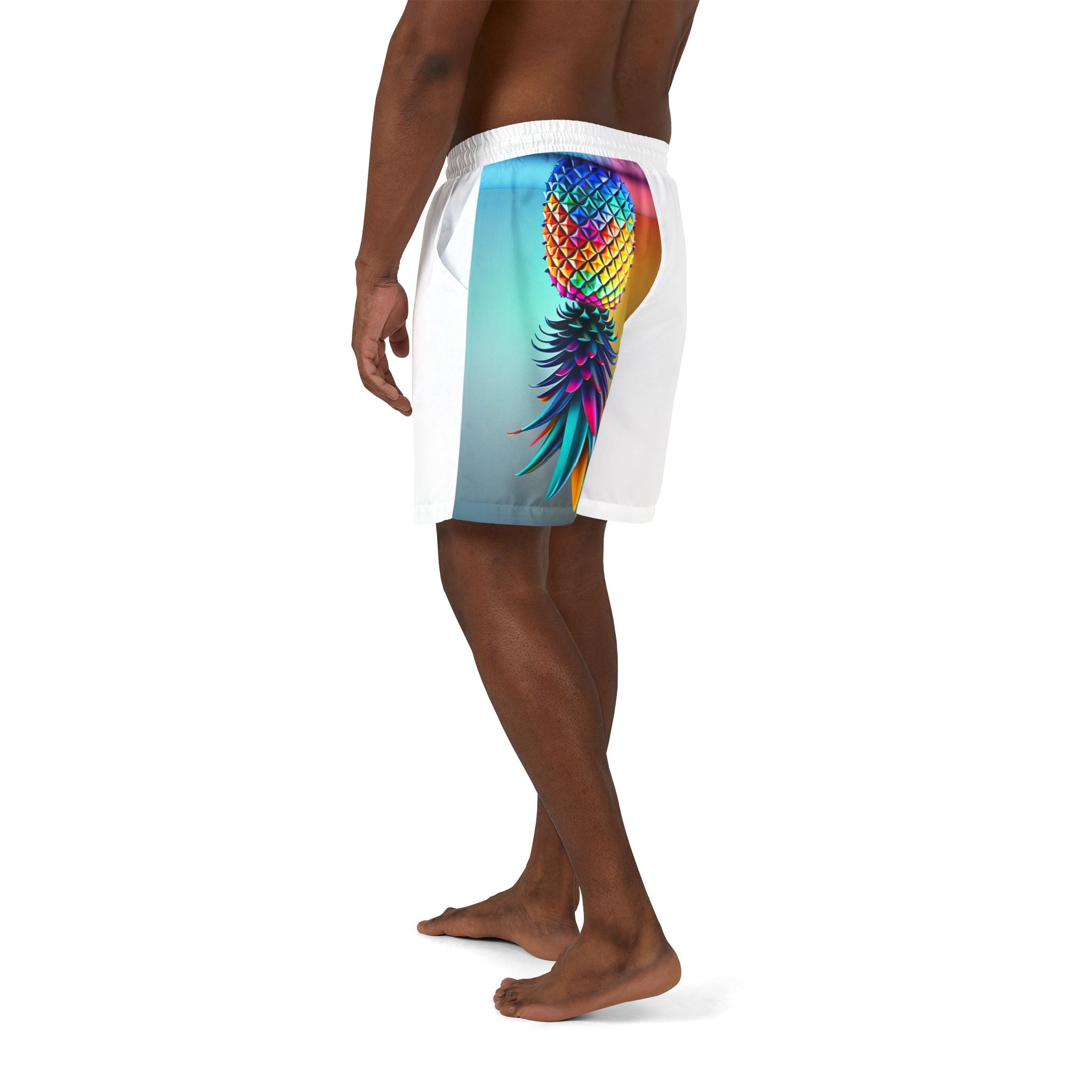 Vibrant Pineapple Unisex Swim Shorts - Let's Switch Things Up!