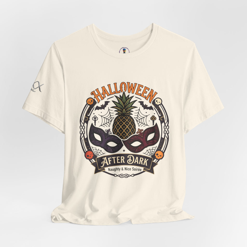 Halloween After Dark Tee — Pineapple Mask Masquerade T‑Shirt