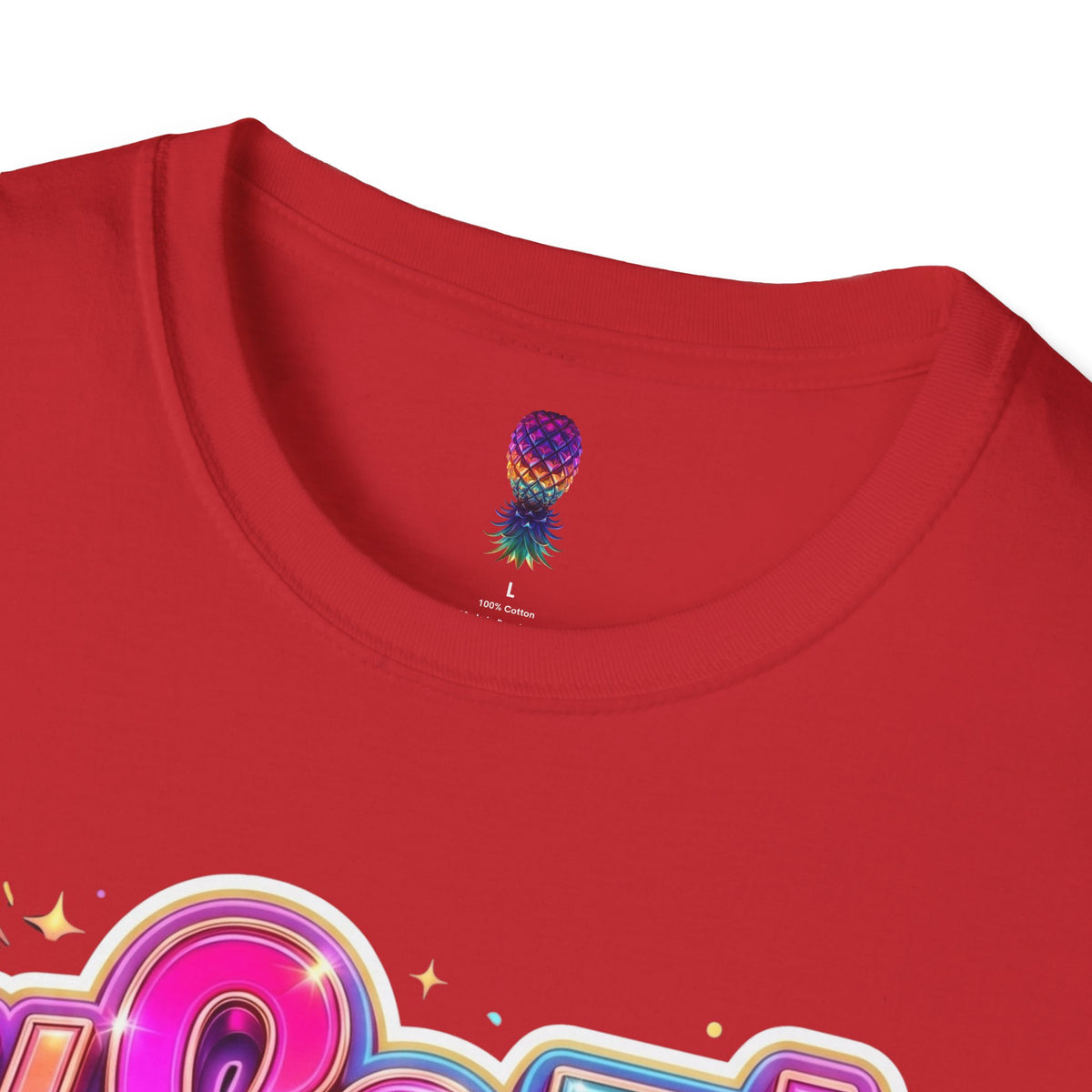 #Soft Swap Graphic T-Shirt | Colorful Y2K Cotton Tee