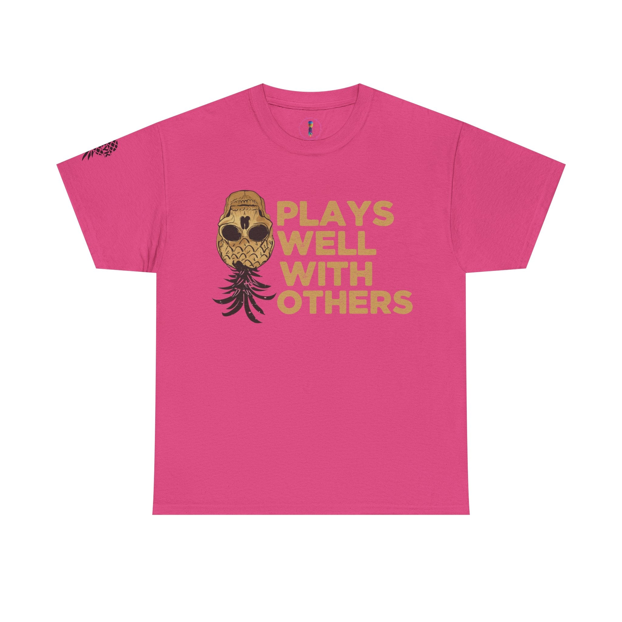 Plays Well With Others Unisex Heavy Cotton Tee - Fun Casual Shirt for Social Gatherings