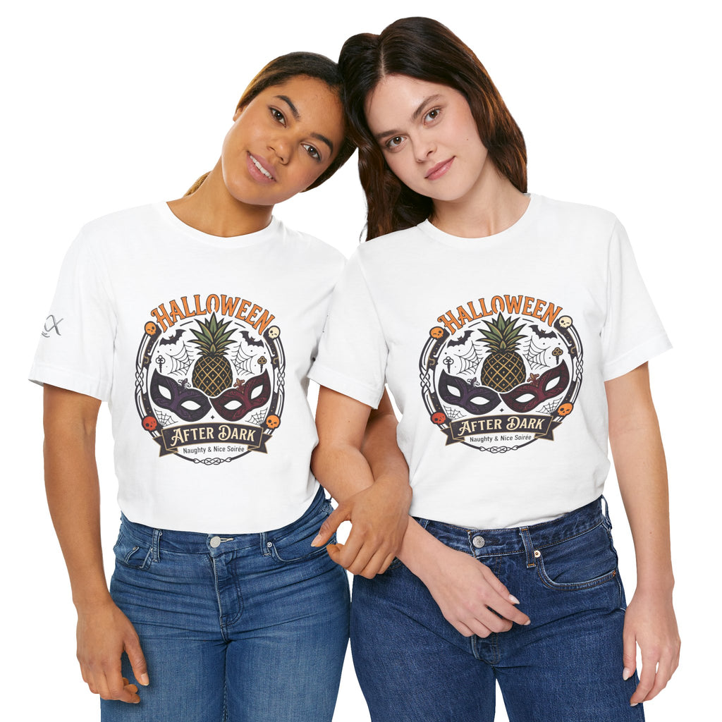 Halloween After Dark Tee — Pineapple Mask Masquerade T‑Shirt