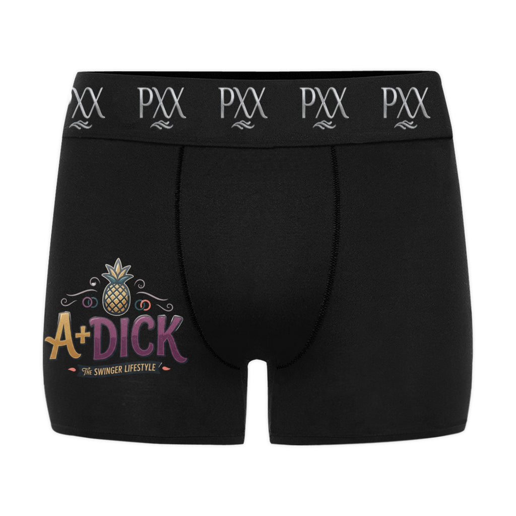 "A + Di*k" Men's Boxer Briefs | PXX Custom Waistband | Novelty Underwear