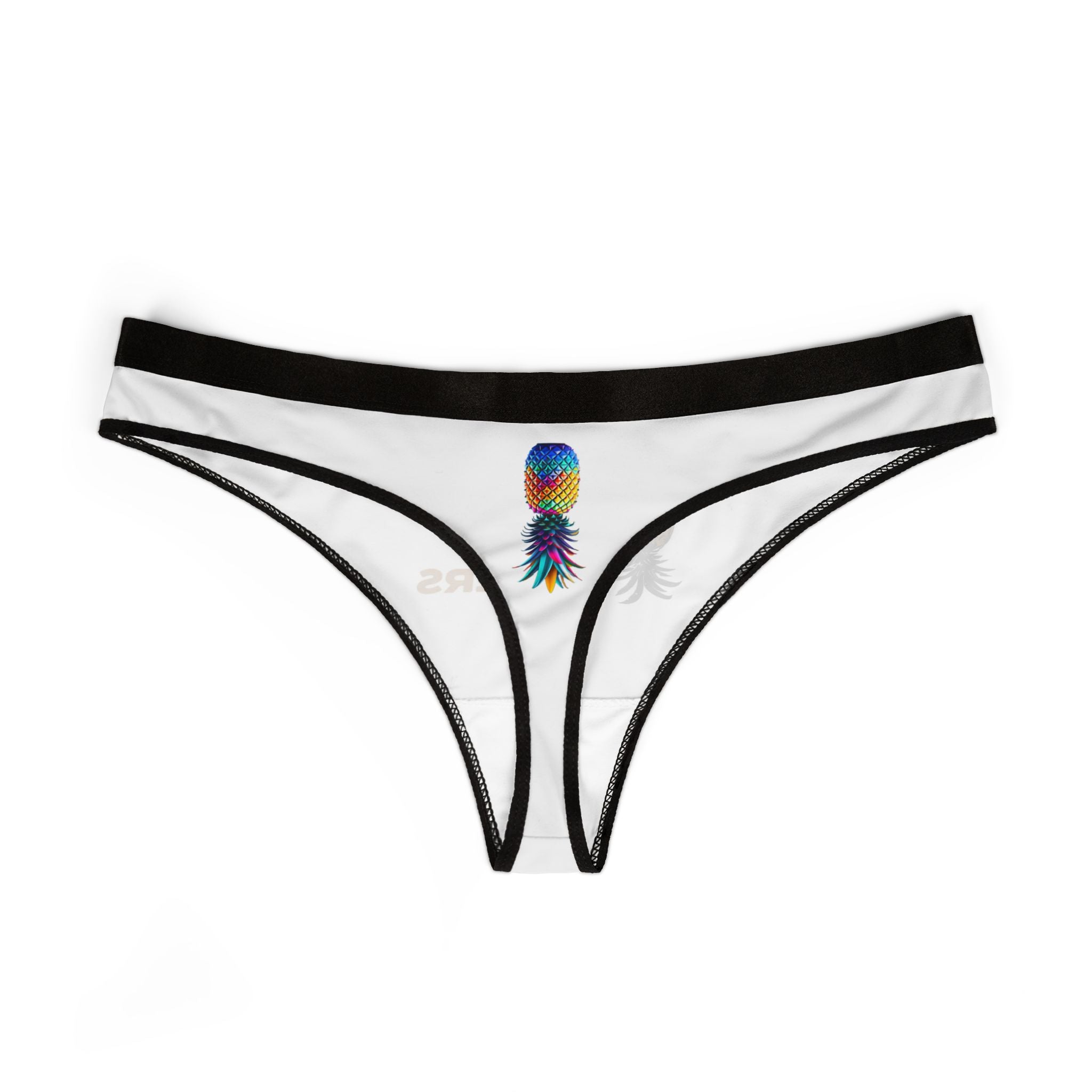 Playful Women's Thongs – "Plays Well With Others" and Colorful Pineapple Designs