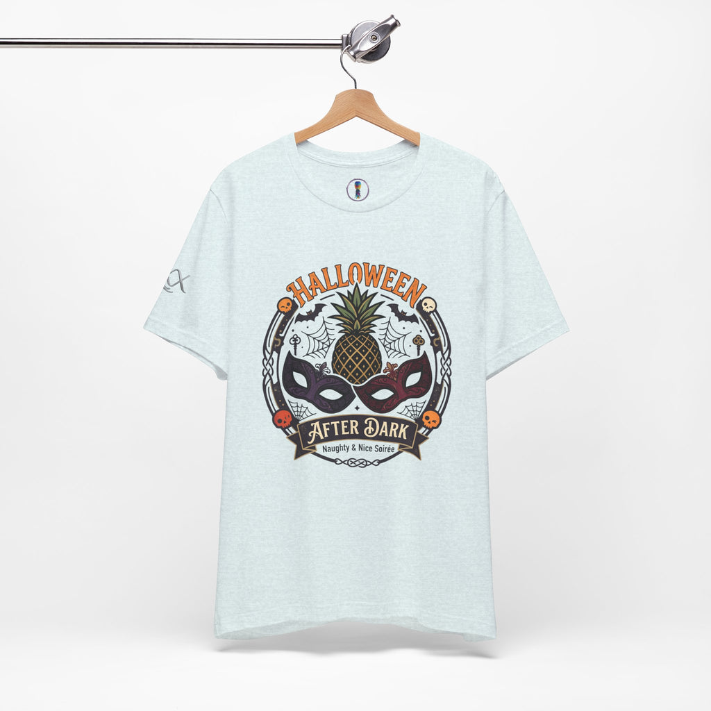 Halloween After Dark Tee — Pineapple Mask Masquerade T‑Shirt
