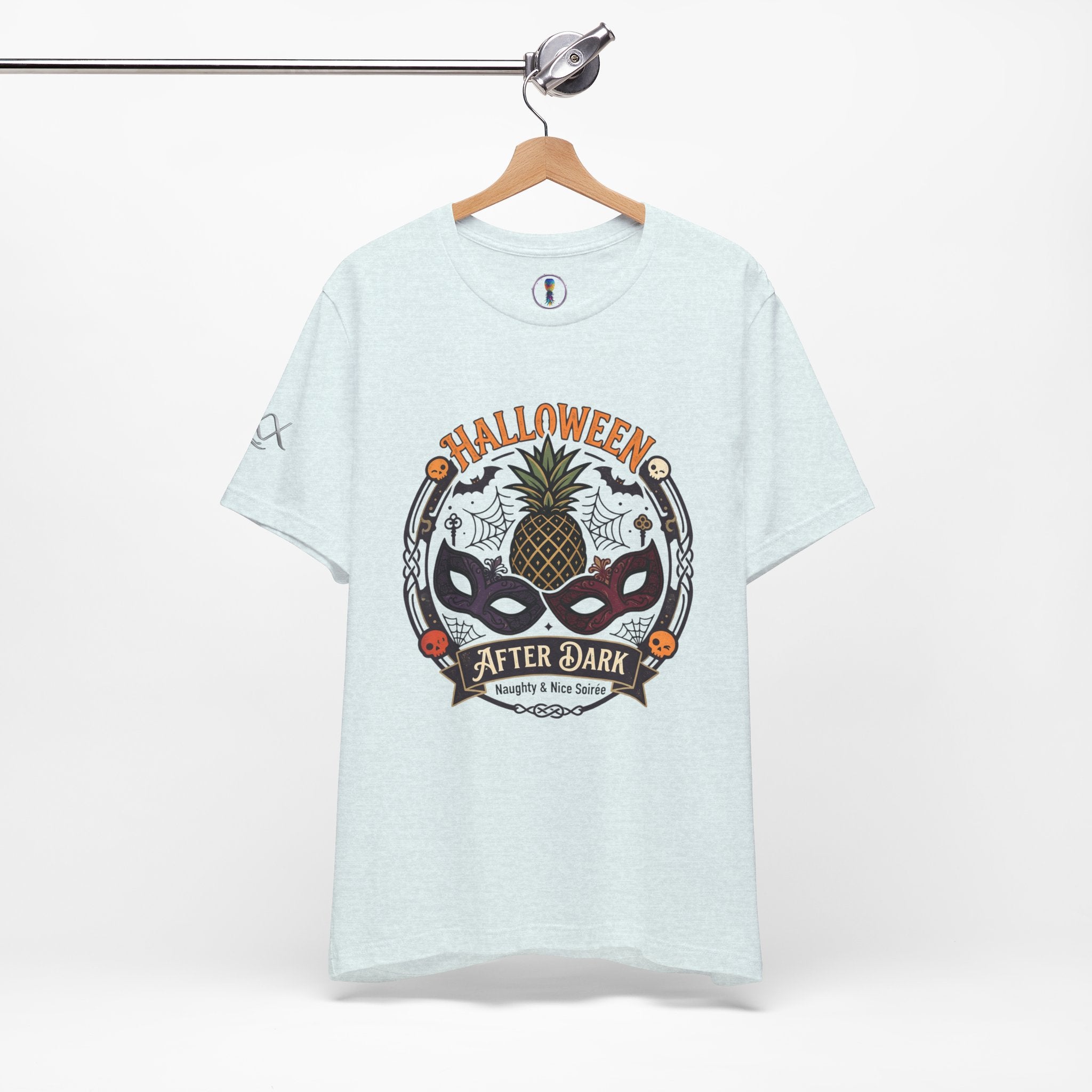 Halloween After Dark Tee — Pineapple Mask Masquerade T‑Shirt