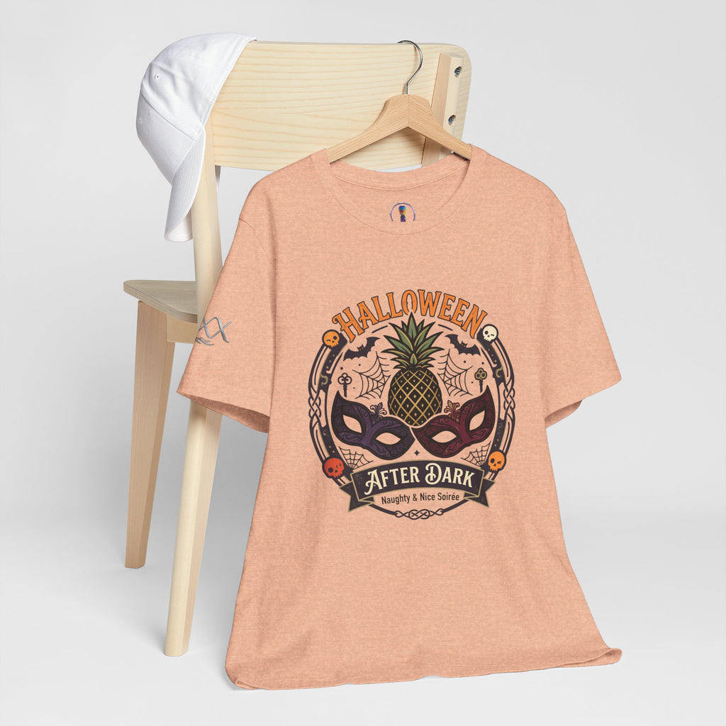Halloween After Dark Tee — Pineapple Mask Masquerade T‑Shirt