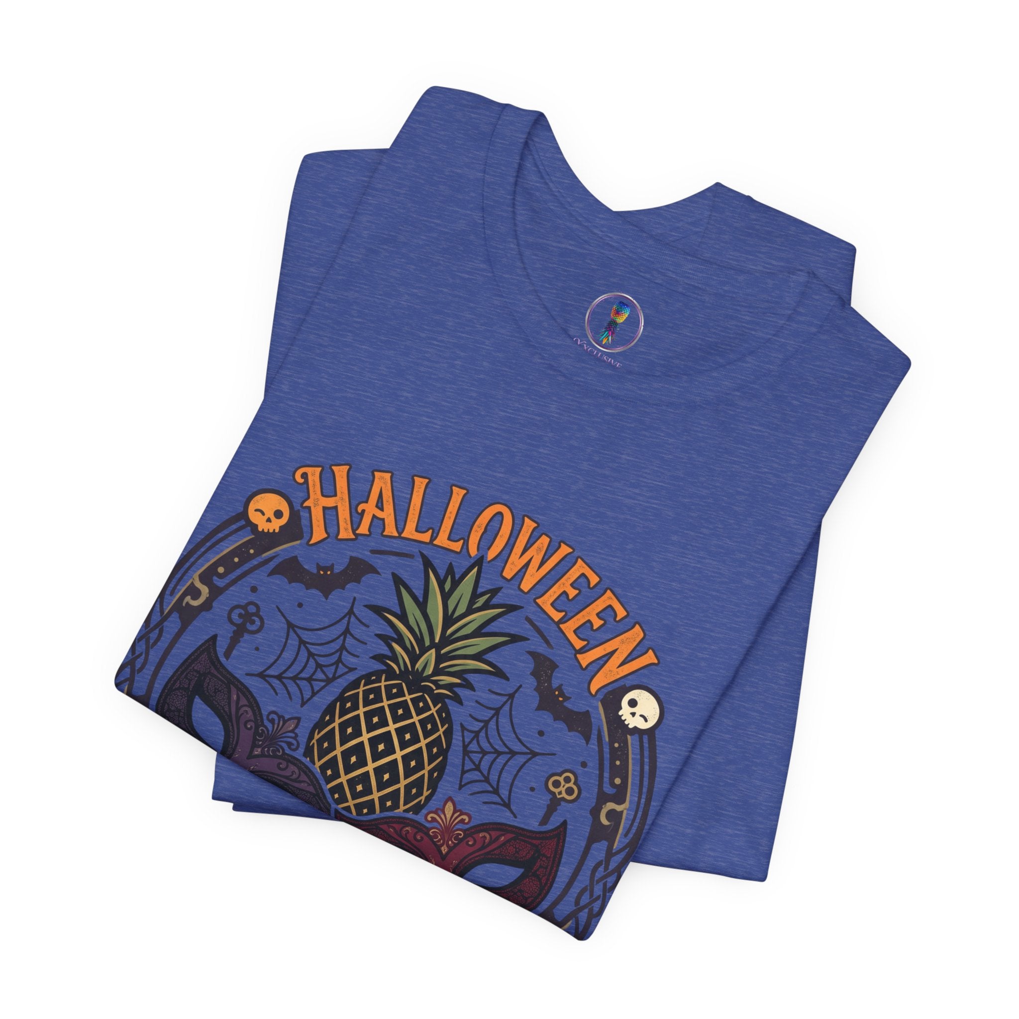 Halloween After Dark Tee — Pineapple Mask Masquerade T‑Shirt