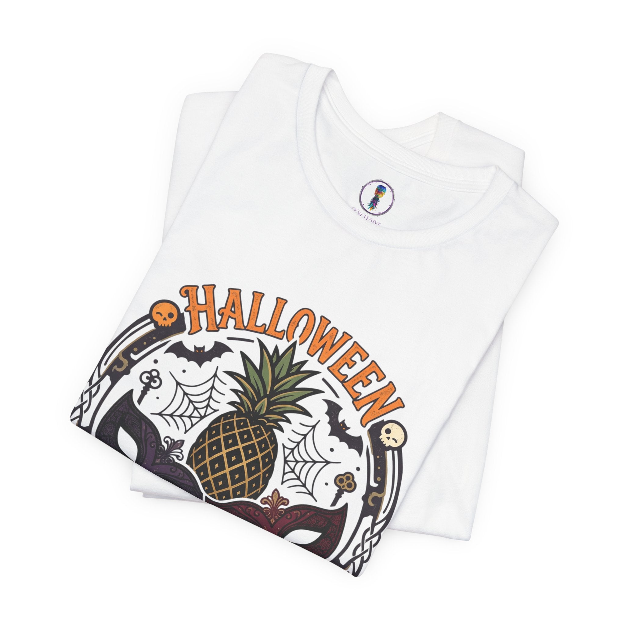 Halloween After Dark Tee — Pineapple Mask Masquerade T‑Shirt