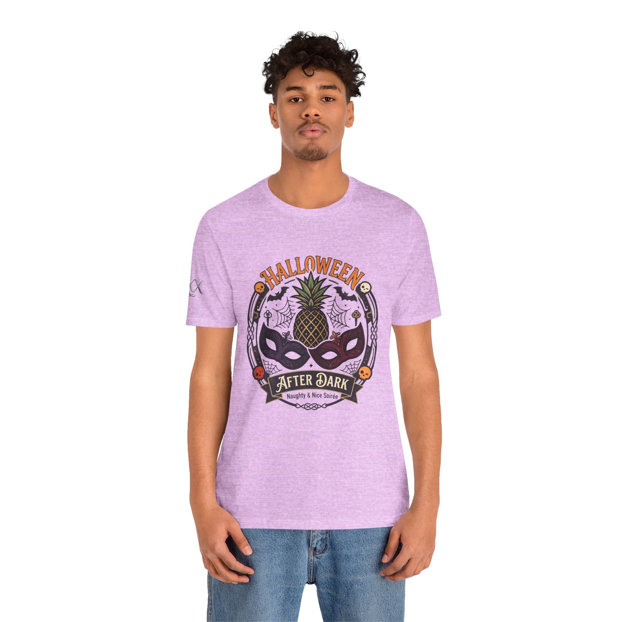 Halloween After Dark Tee — Pineapple Mask Masquerade T‑Shirt