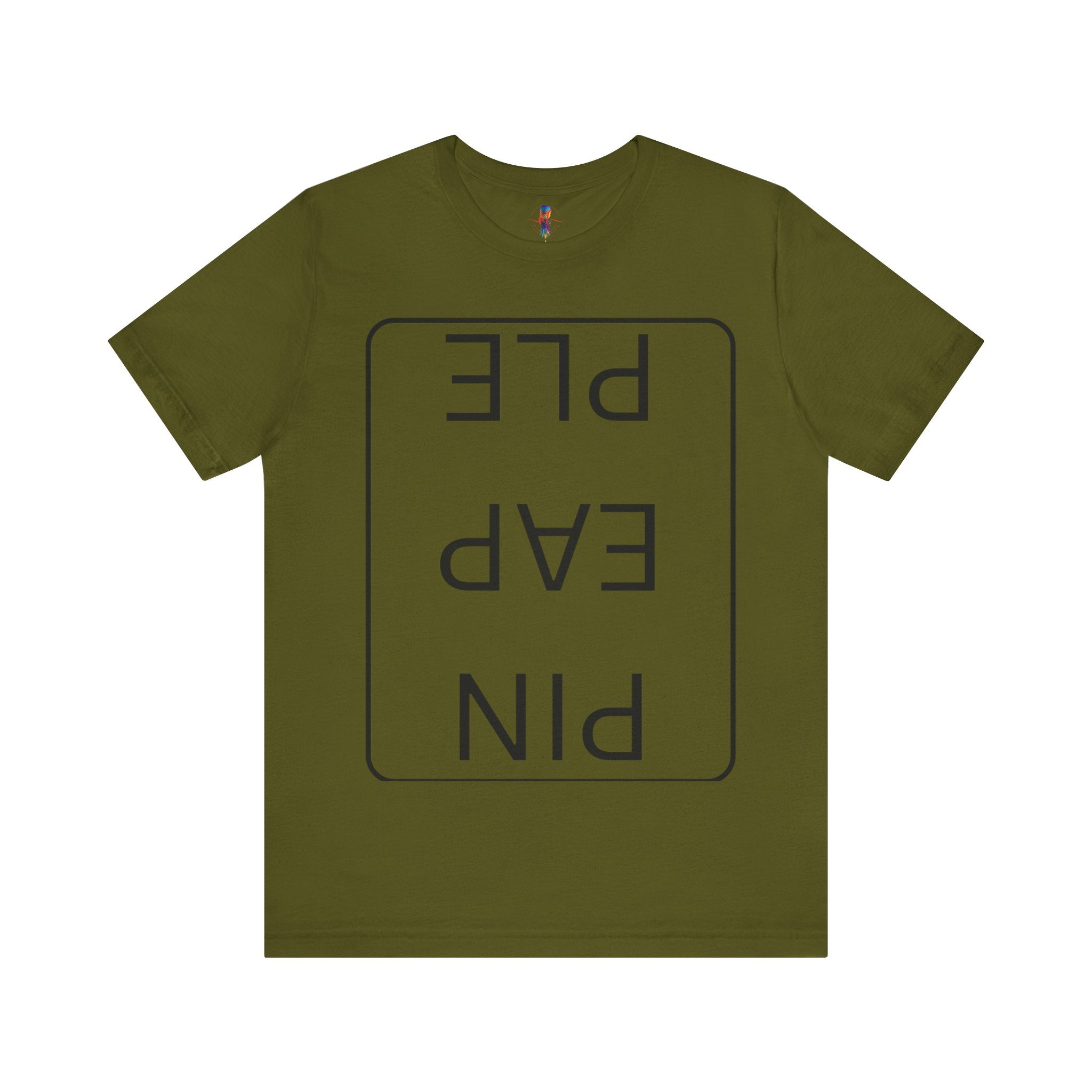 Funny Unisex Jersey Short Sleeve Tee - 'PIN EAP PLE' Design