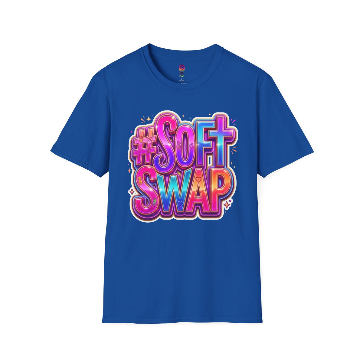 #Soft Swap Graphic T-Shirt | Colorful Y2K Cotton Tee
