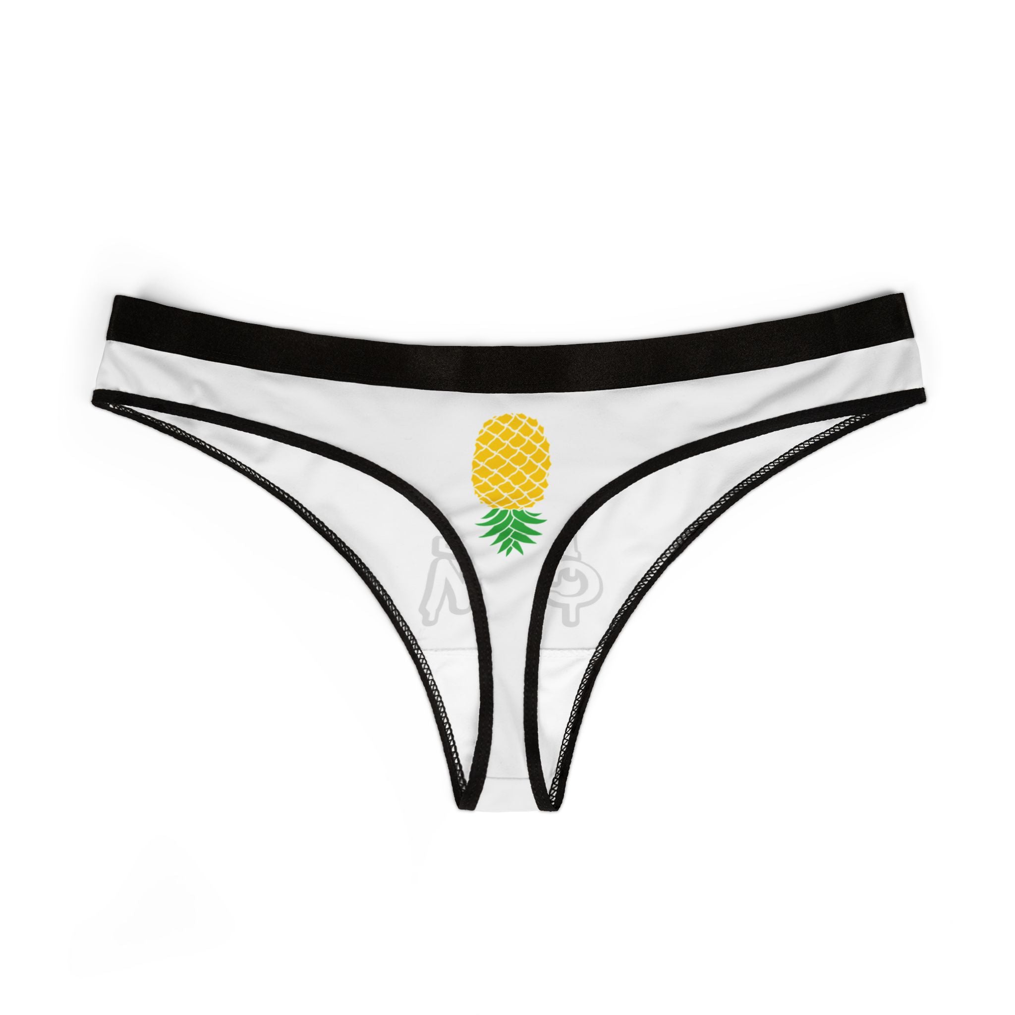 Whimsical Women's Thongs - Fun Pineapple & Playful "If You Lick It I Will Cum"