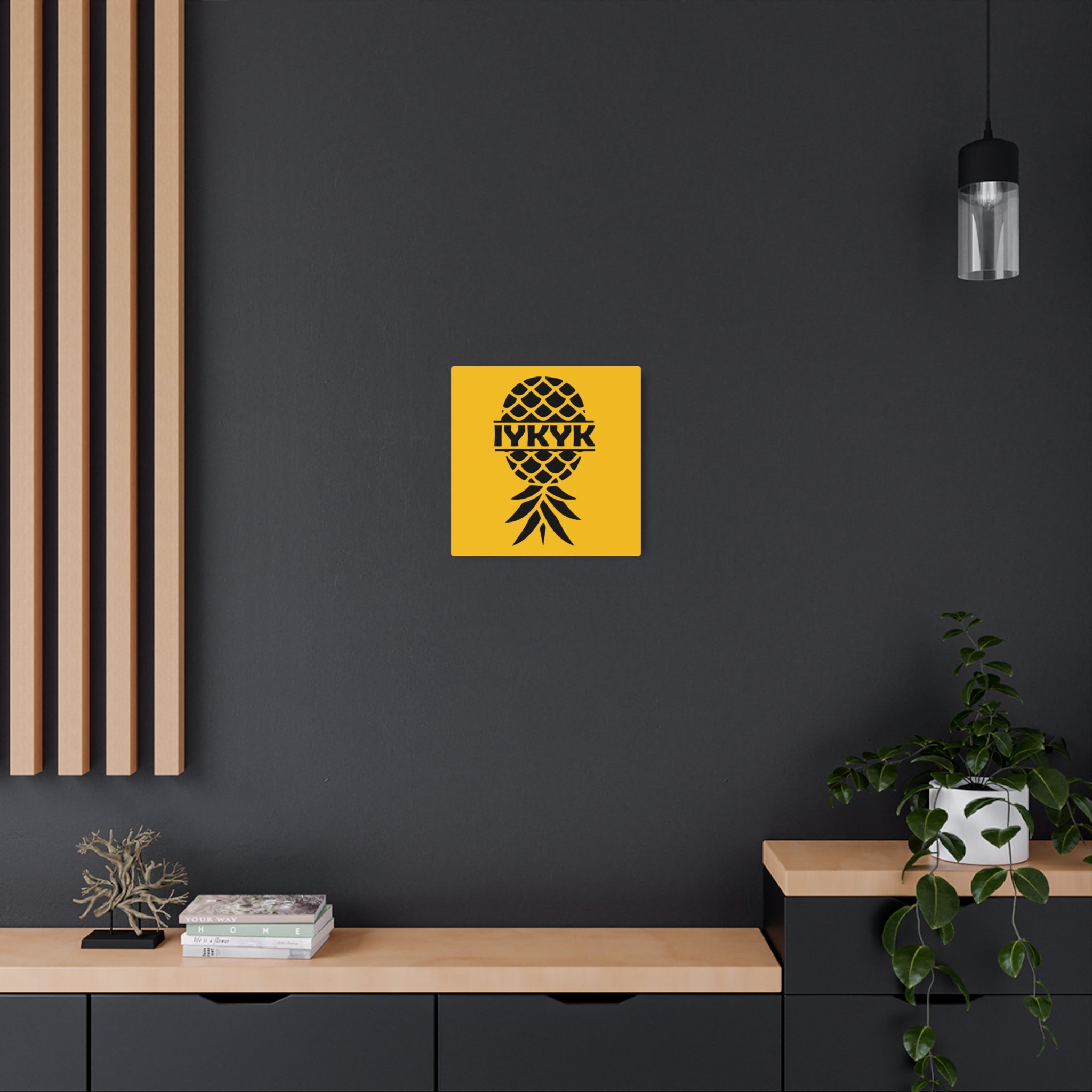 Funny IYKYK Pineapple Metal Art Sign for Home Decor