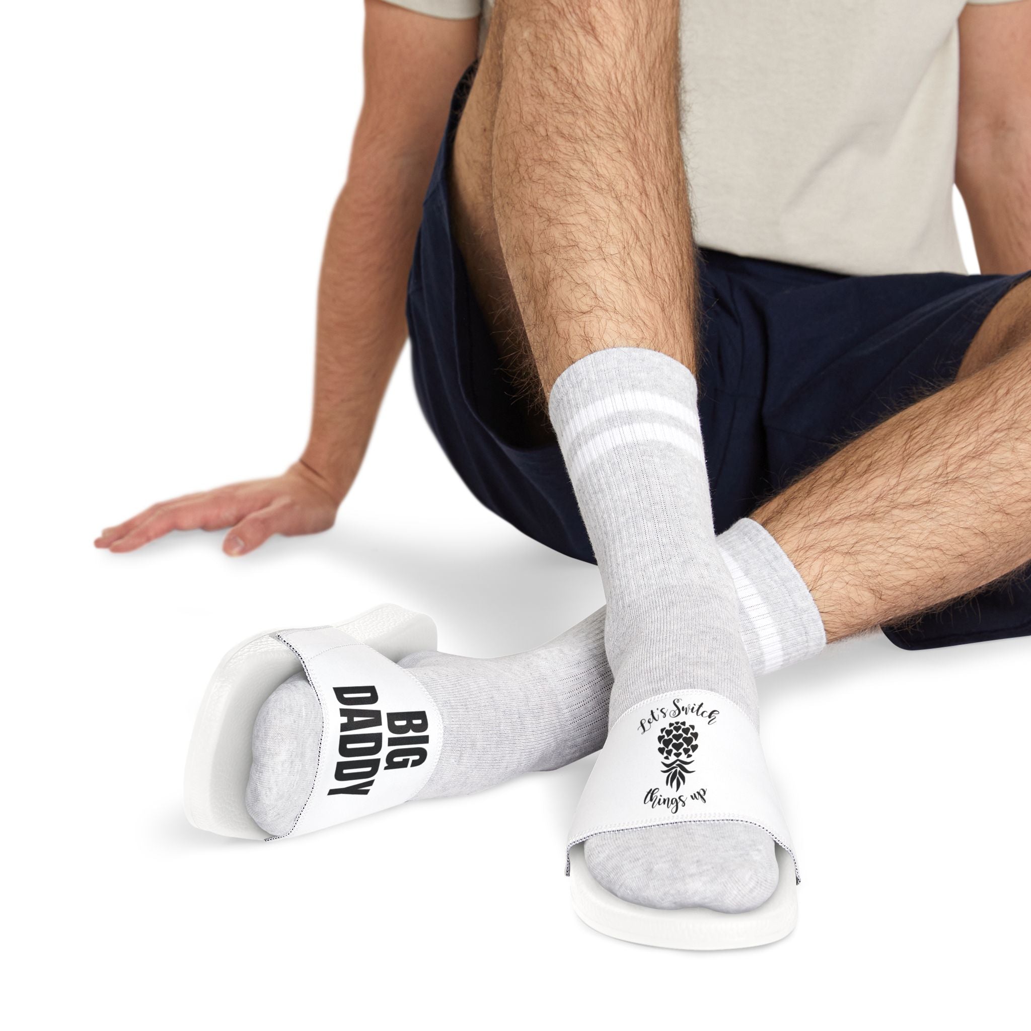 Funny Big Daddy Sandals - Men's Removable-Strap Slide Sandals
