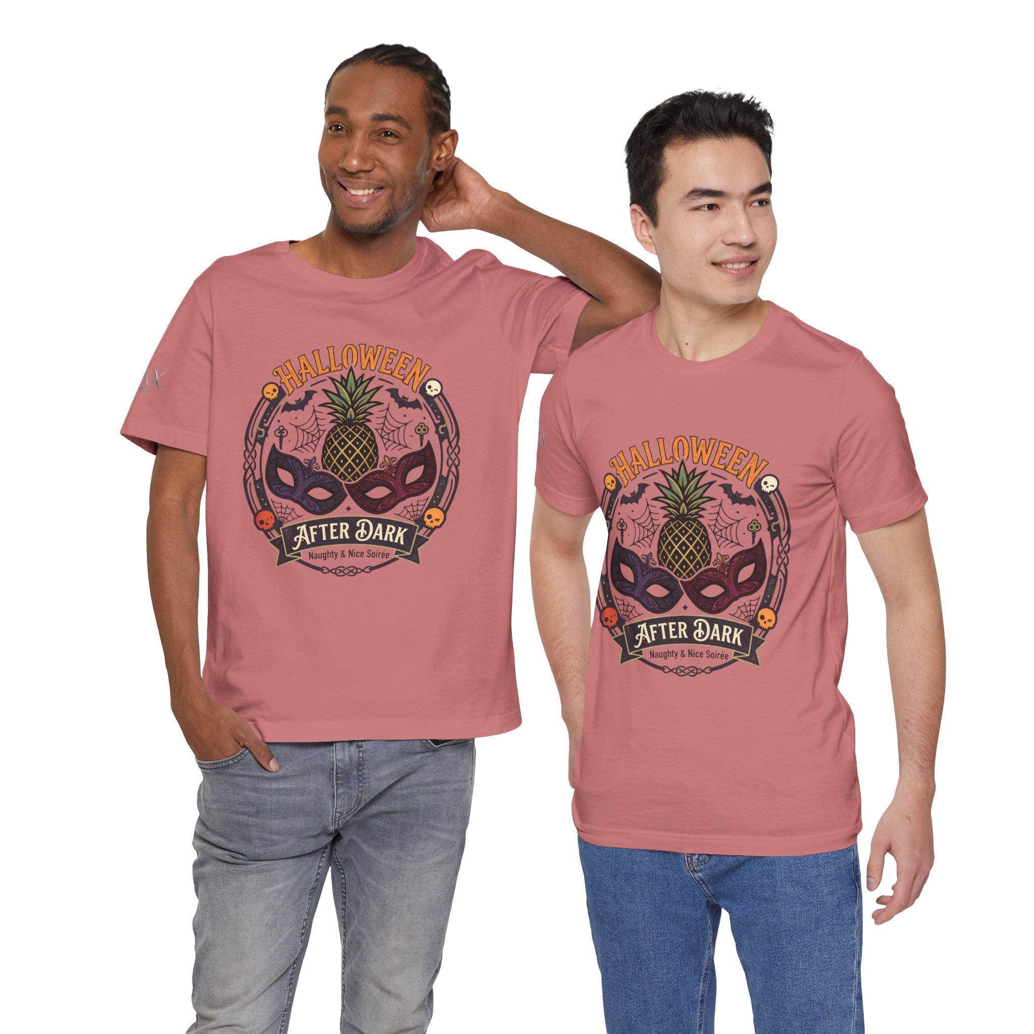 Halloween After Dark Tee — Pineapple Mask Masquerade T‑Shirt