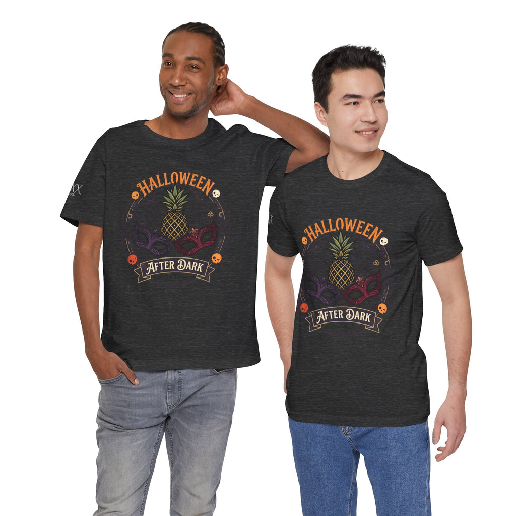 Halloween After Dark Tee — Pineapple Mask Masquerade T‑Shirt