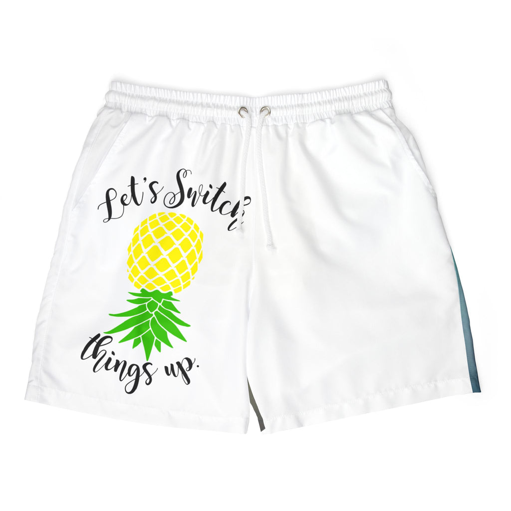 Vibrant Pineapple Unisex Swim Shorts - Let's Switch Things Up!