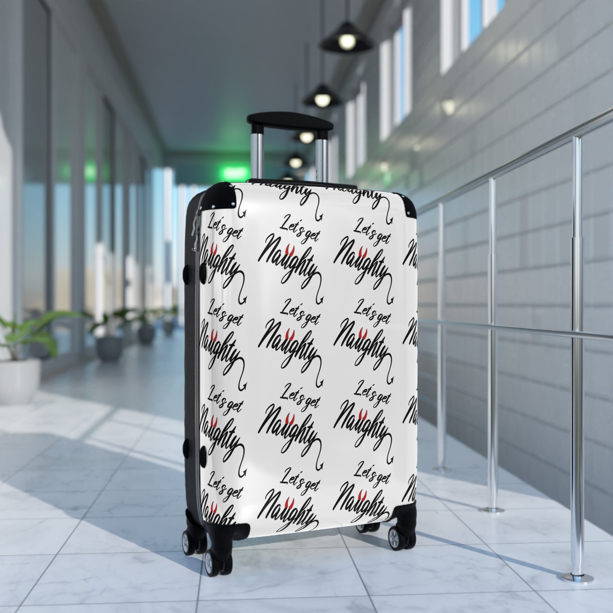 Travel Suitcase - "Let's Get Naughty" Design for True Swingers