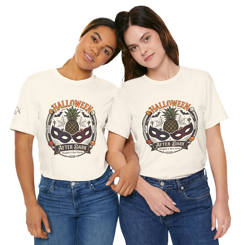 Halloween After Dark Tee — Pineapple Mask Masquerade T‑Shirt