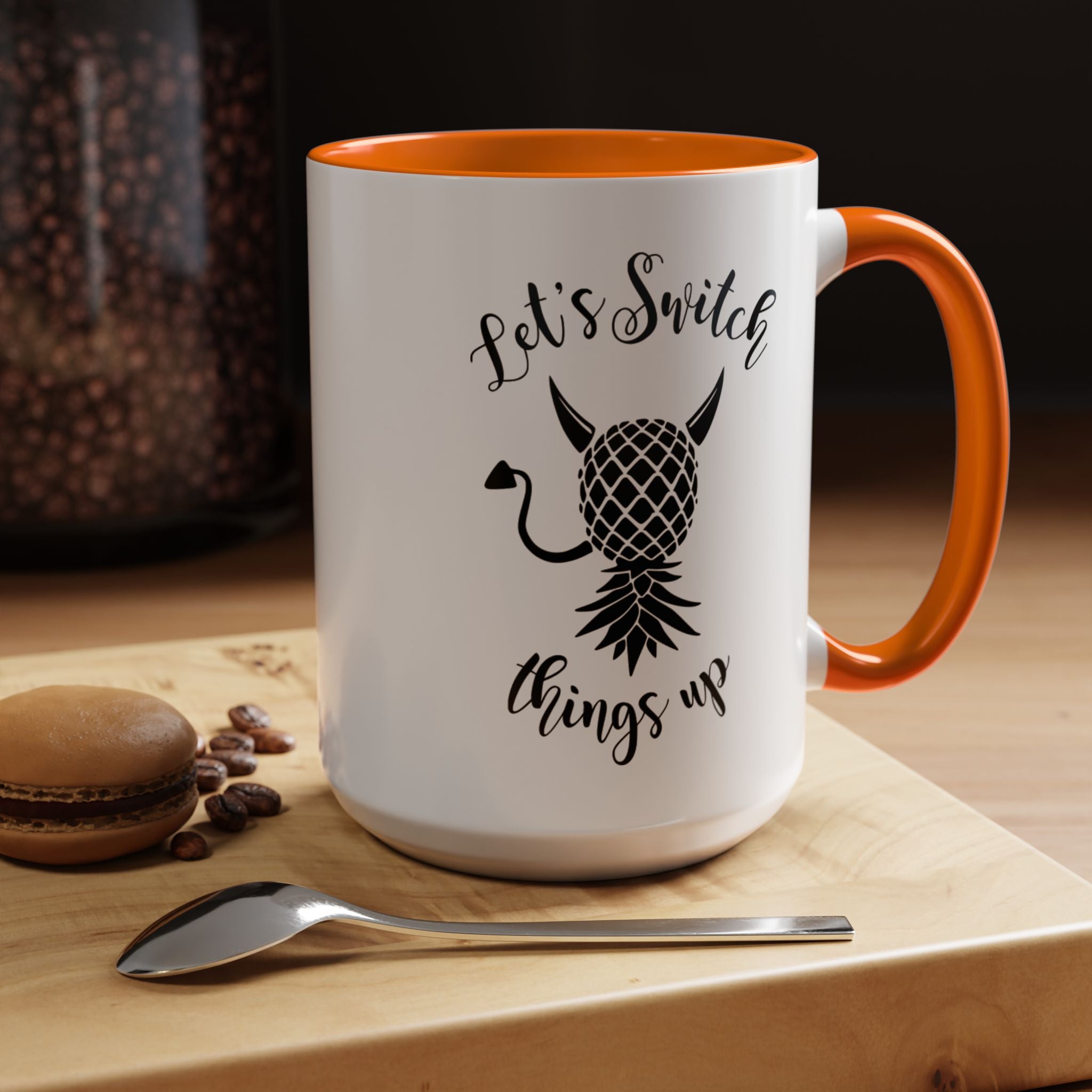 Playful Accent Coffee Mug - "Let's Switch Things Up" - Perfect for Morning Motivation