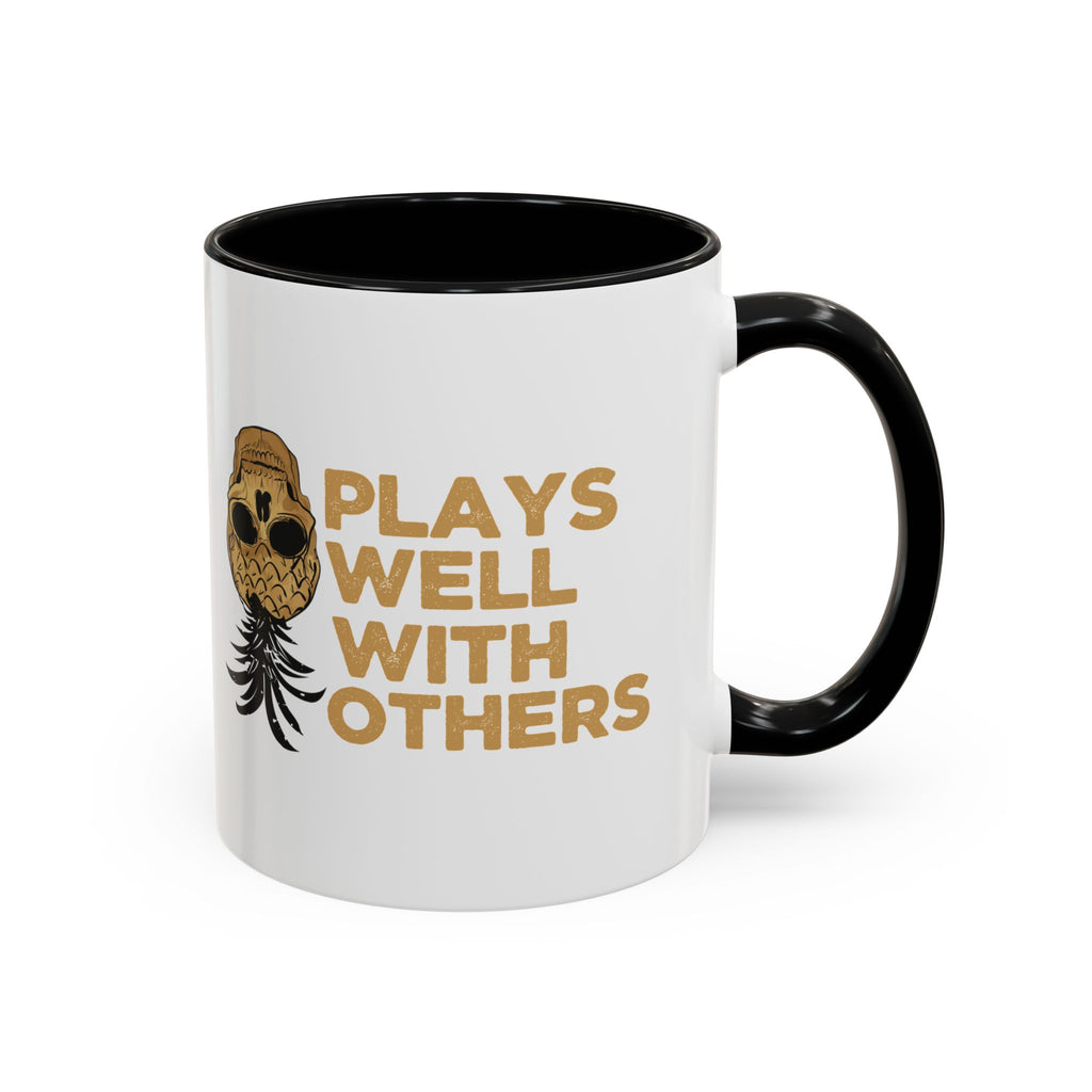 Playful Owl Accent Coffee Mug - 11 & 15oz - Perfect Gift for Nature Lovers