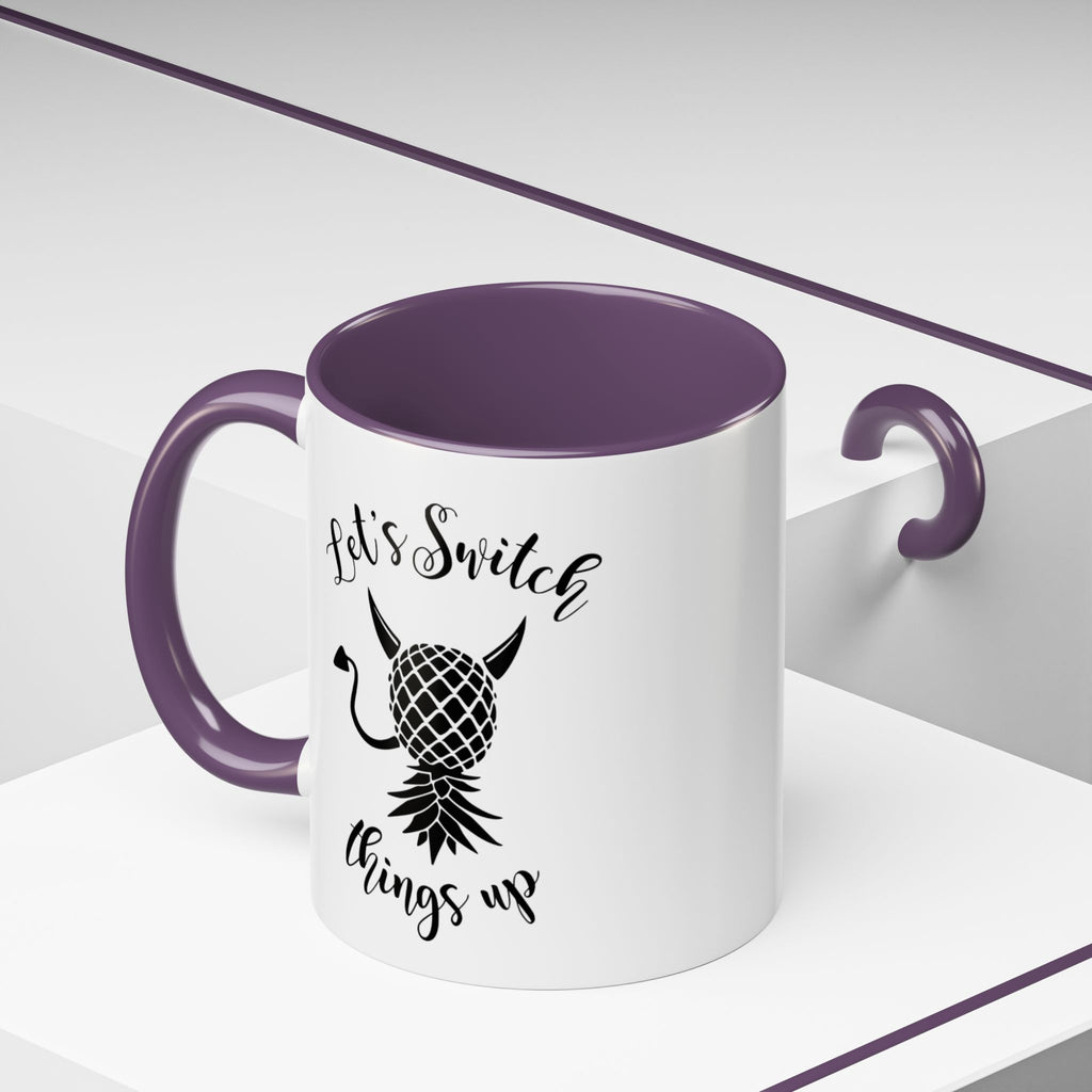 Playful Accent Coffee Mug - "Let's Switch Things Up" - Perfect for Morning Motivation