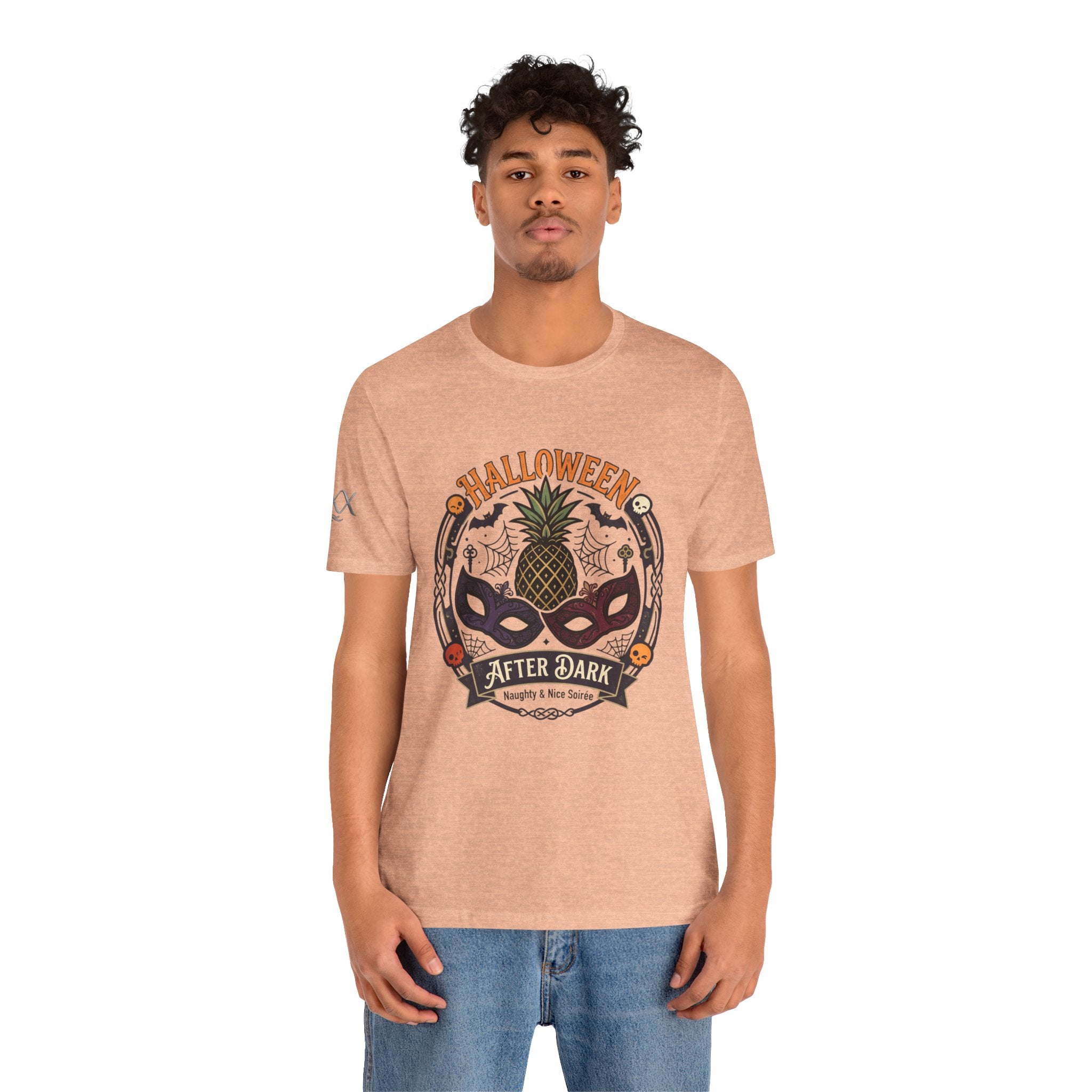 Halloween After Dark Tee — Pineapple Mask Masquerade T‑Shirt