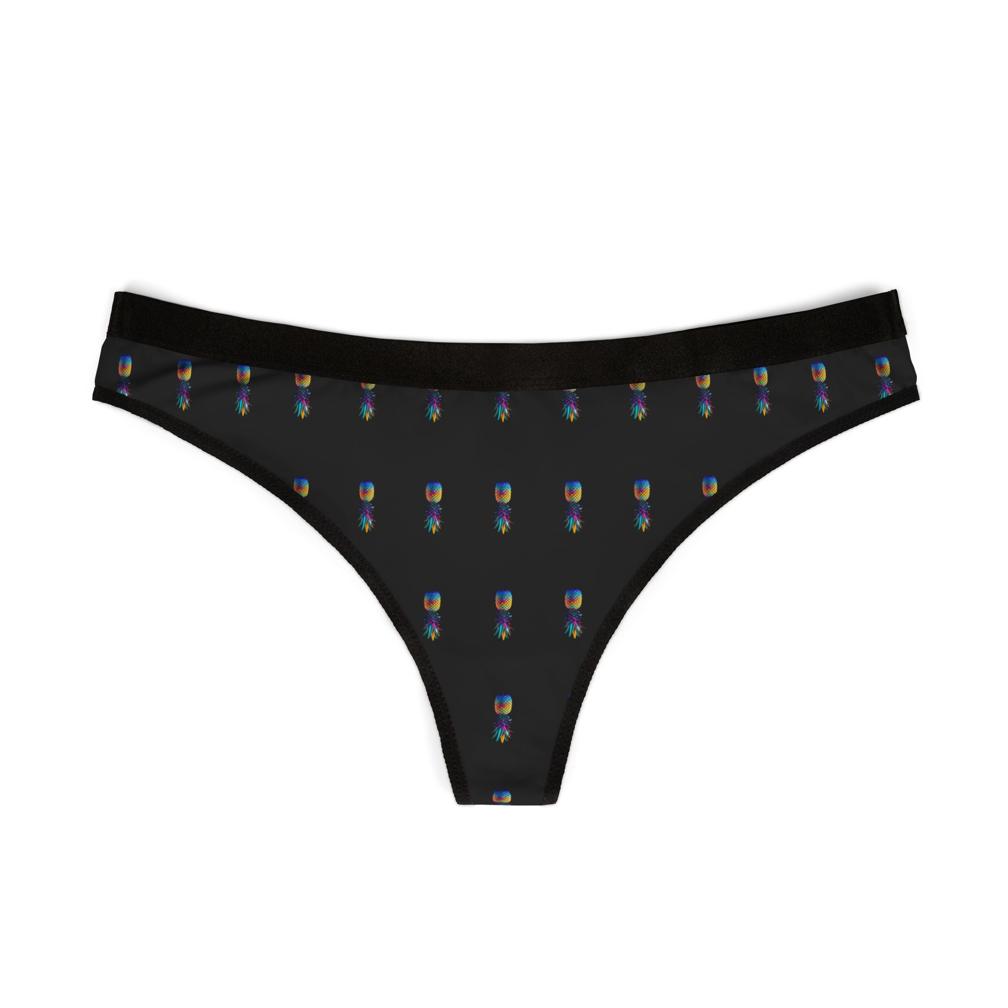 Women's Thongs - Colorful Pineapple Print