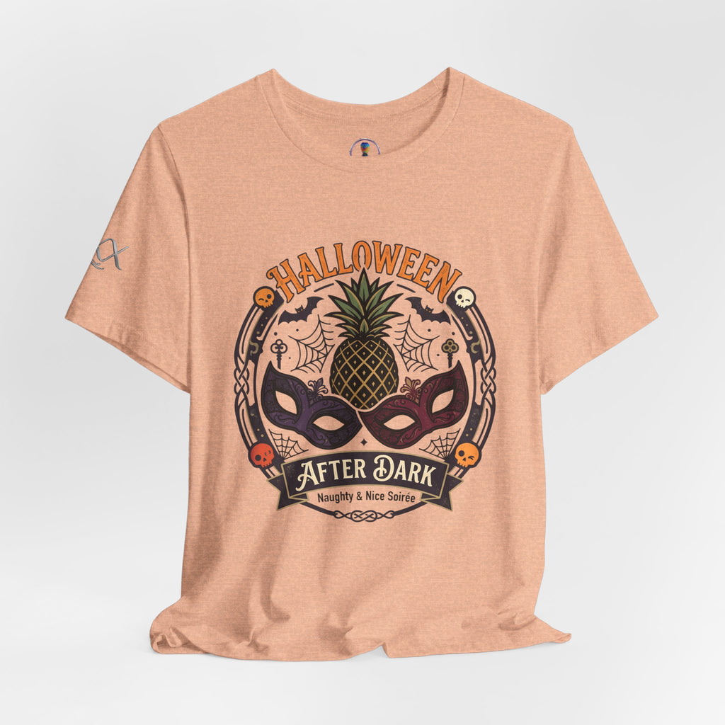 Halloween After Dark Tee — Pineapple Mask Masquerade T‑Shirt