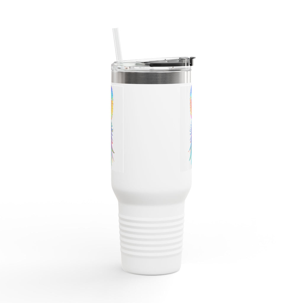 Colorful Pineapple Insulated Travel Mug - 40oz Tumbler for Adventures & Gifts