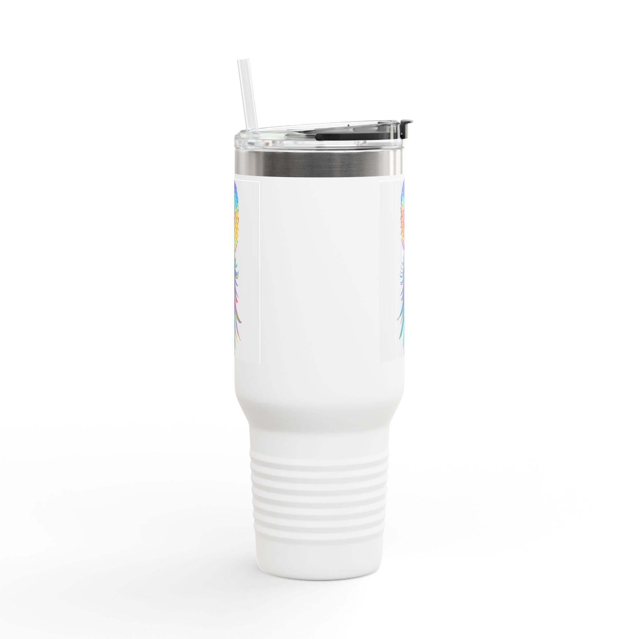 Colorful Pineapple Insulated Travel Mug - 40oz Tumbler for Adventures & Gifts