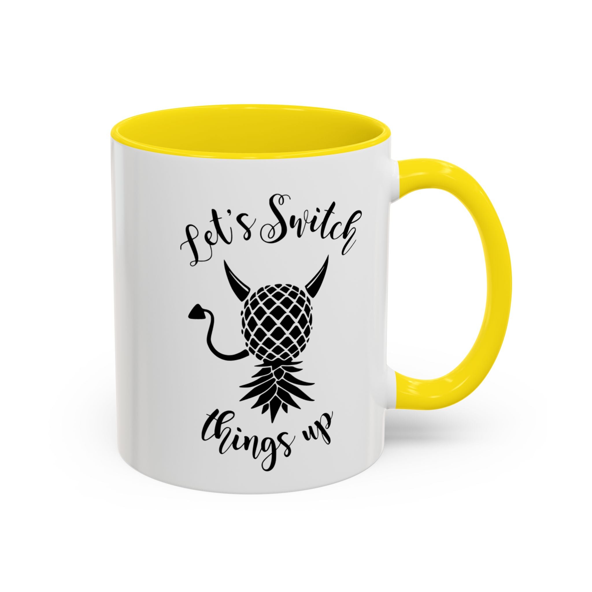 Playful Accent Coffee Mug - "Let's Switch Things Up" - Perfect for Morning Motivation
