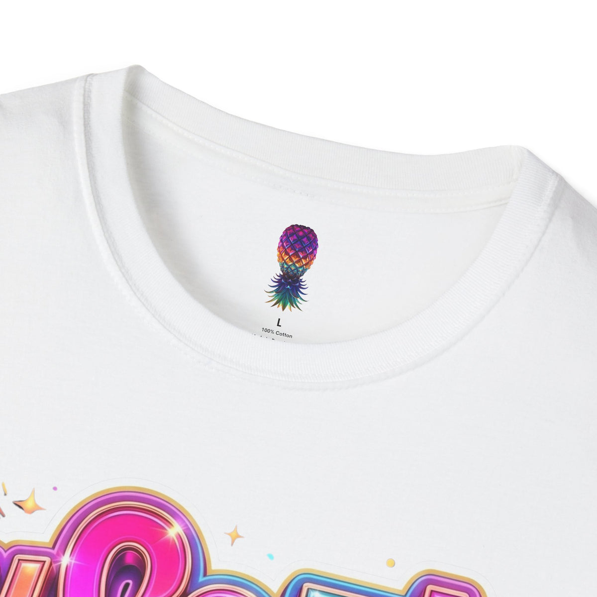 #Soft Swap Graphic T-Shirt | Colorful Y2K Cotton Tee