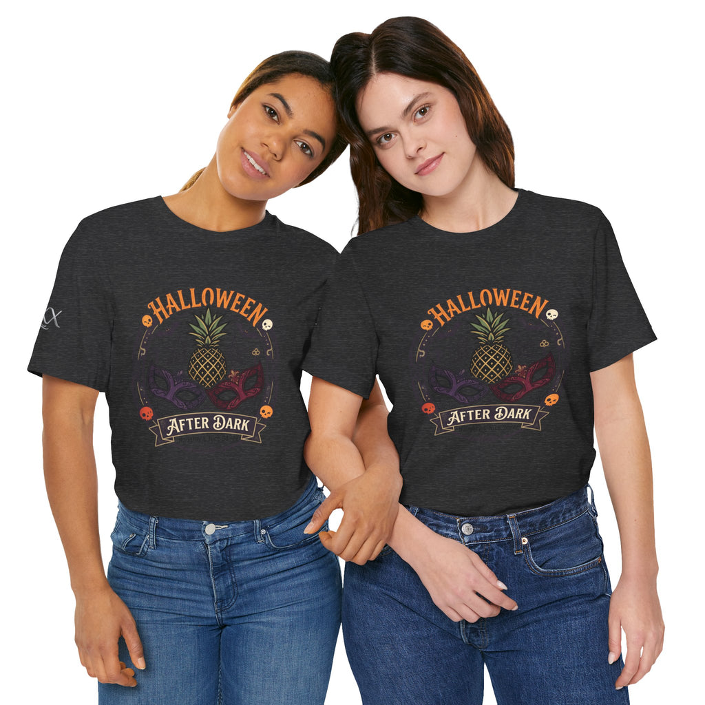 Halloween After Dark Tee — Pineapple Mask Masquerade T‑Shirt