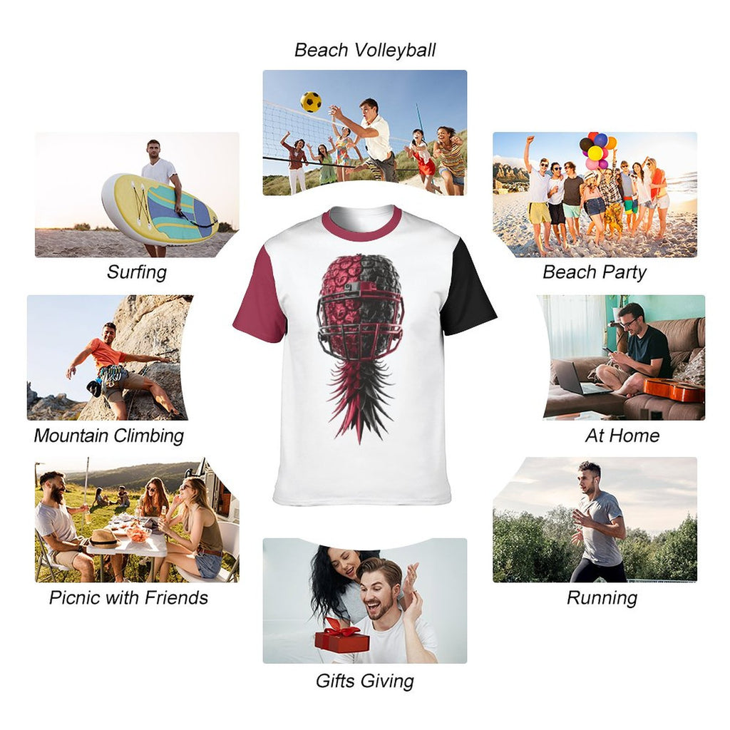 Football Inspired Men's T-Shirt Short Sleeve (All-Over Printing)