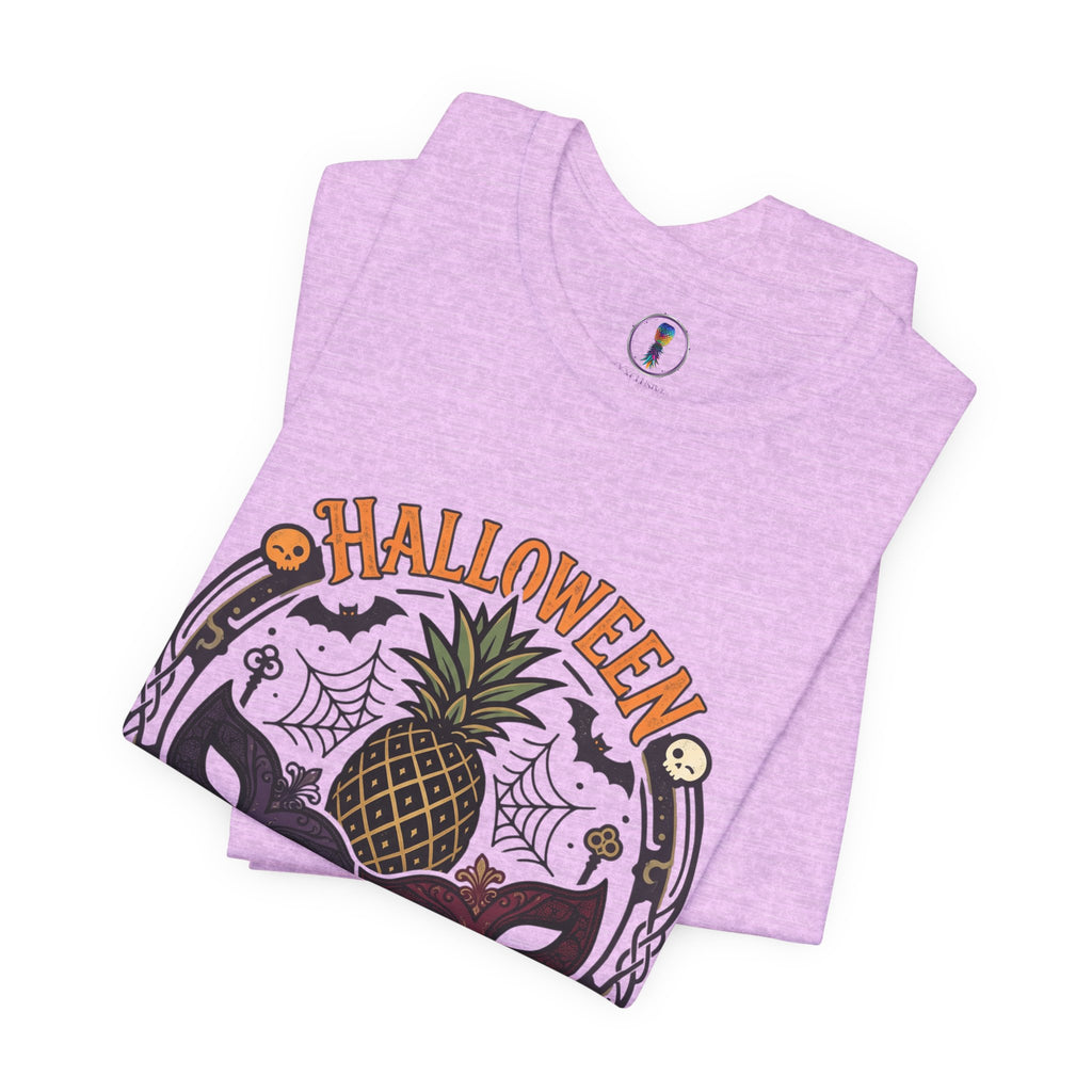 Halloween After Dark Tee — Pineapple Mask Masquerade T‑Shirt