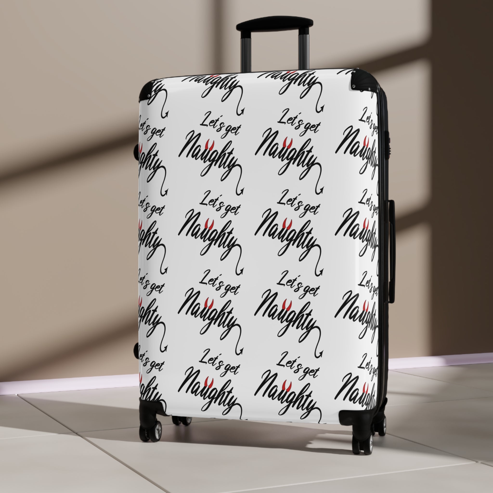 Travel Suitcase - "Let's Get Naughty" Design for True Swingers