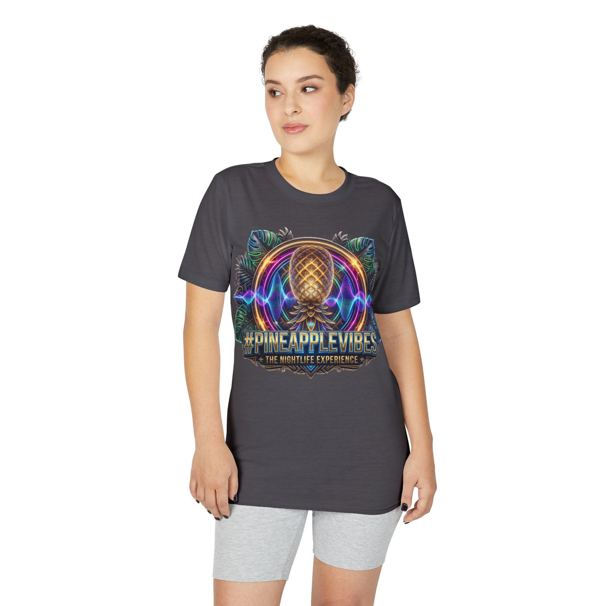 #PINEAPPLEVIBES Performance T-Shirt | Tropical Festival Graphic Tee