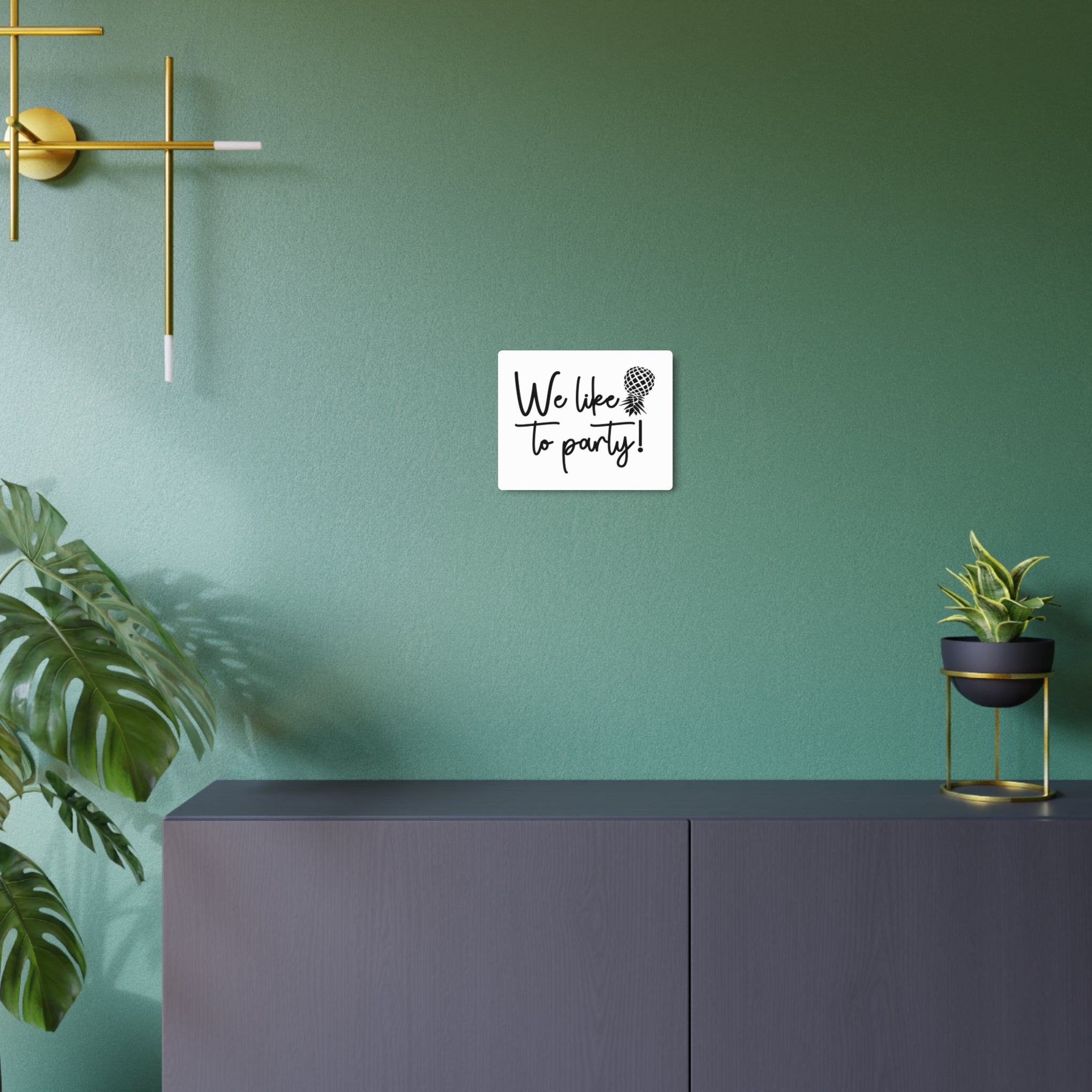 We Like to Party! Metal Art Sign – Fun Decor for Celebrations and Gatherings