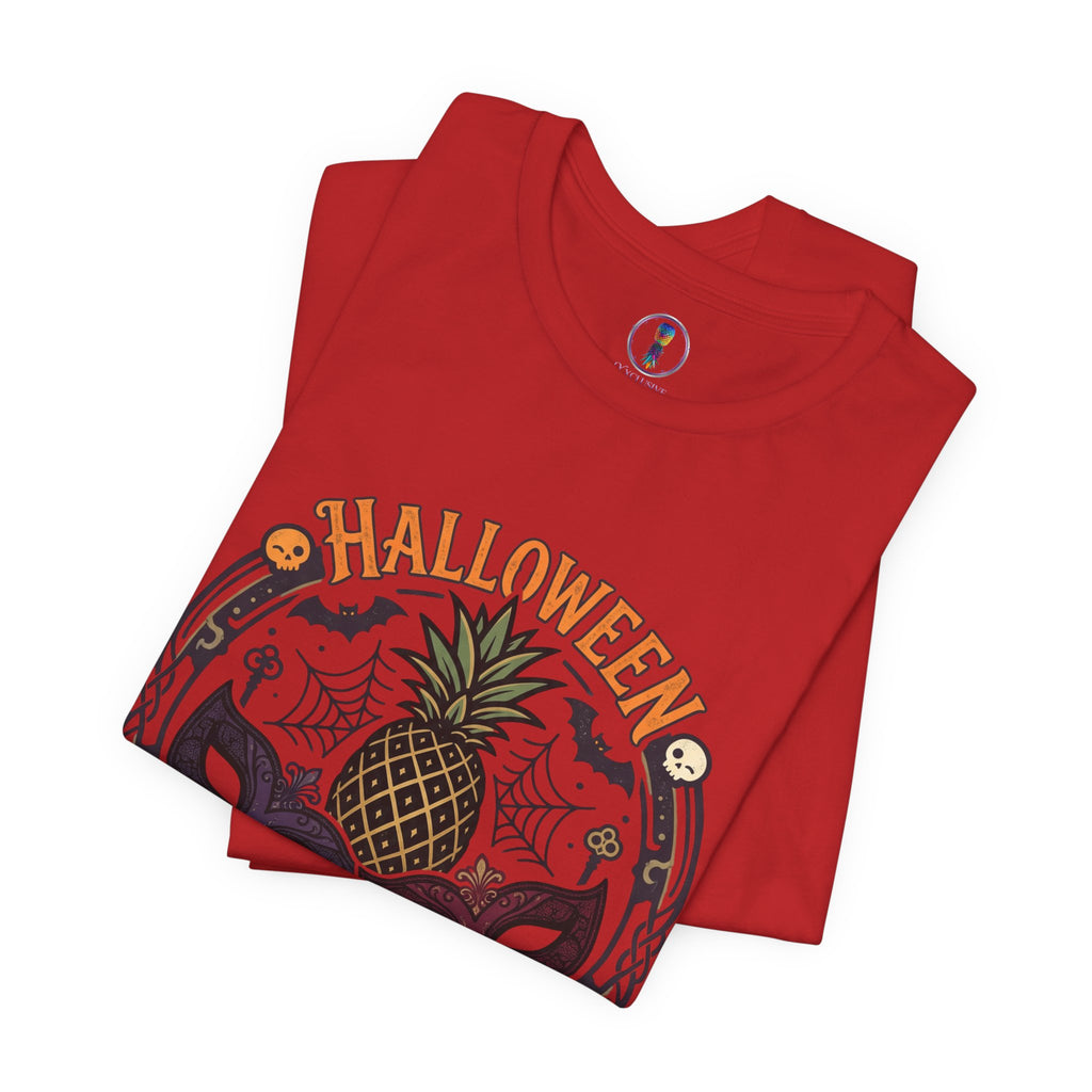Halloween After Dark Tee — Pineapple Mask Masquerade T‑Shirt