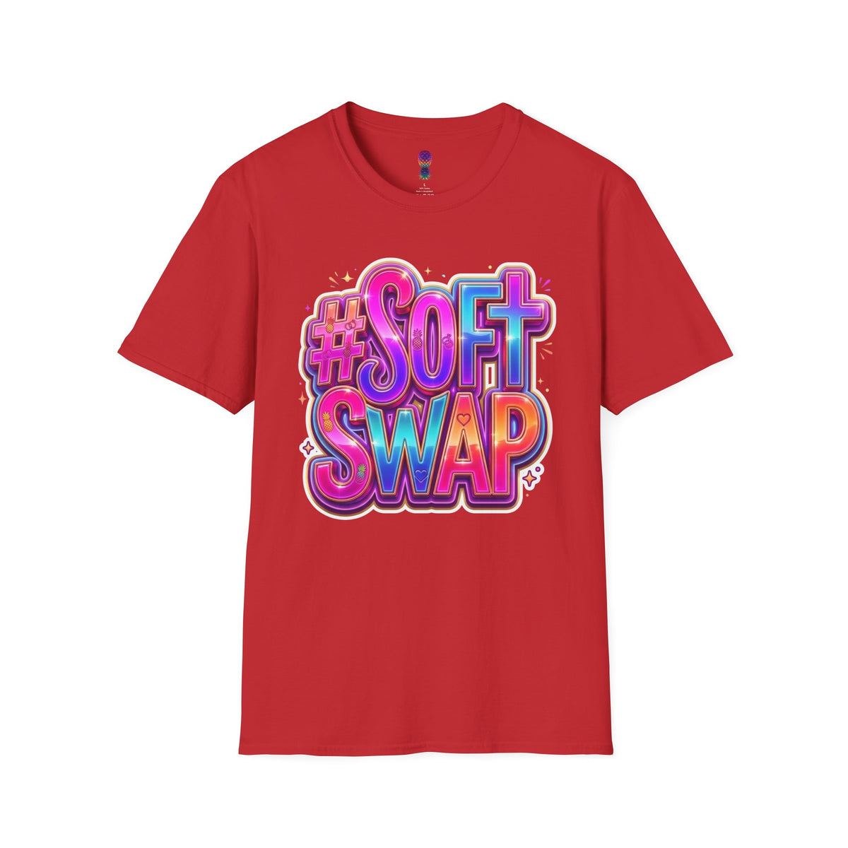 #Soft Swap Graphic T-Shirt | Colorful Y2K Cotton Tee