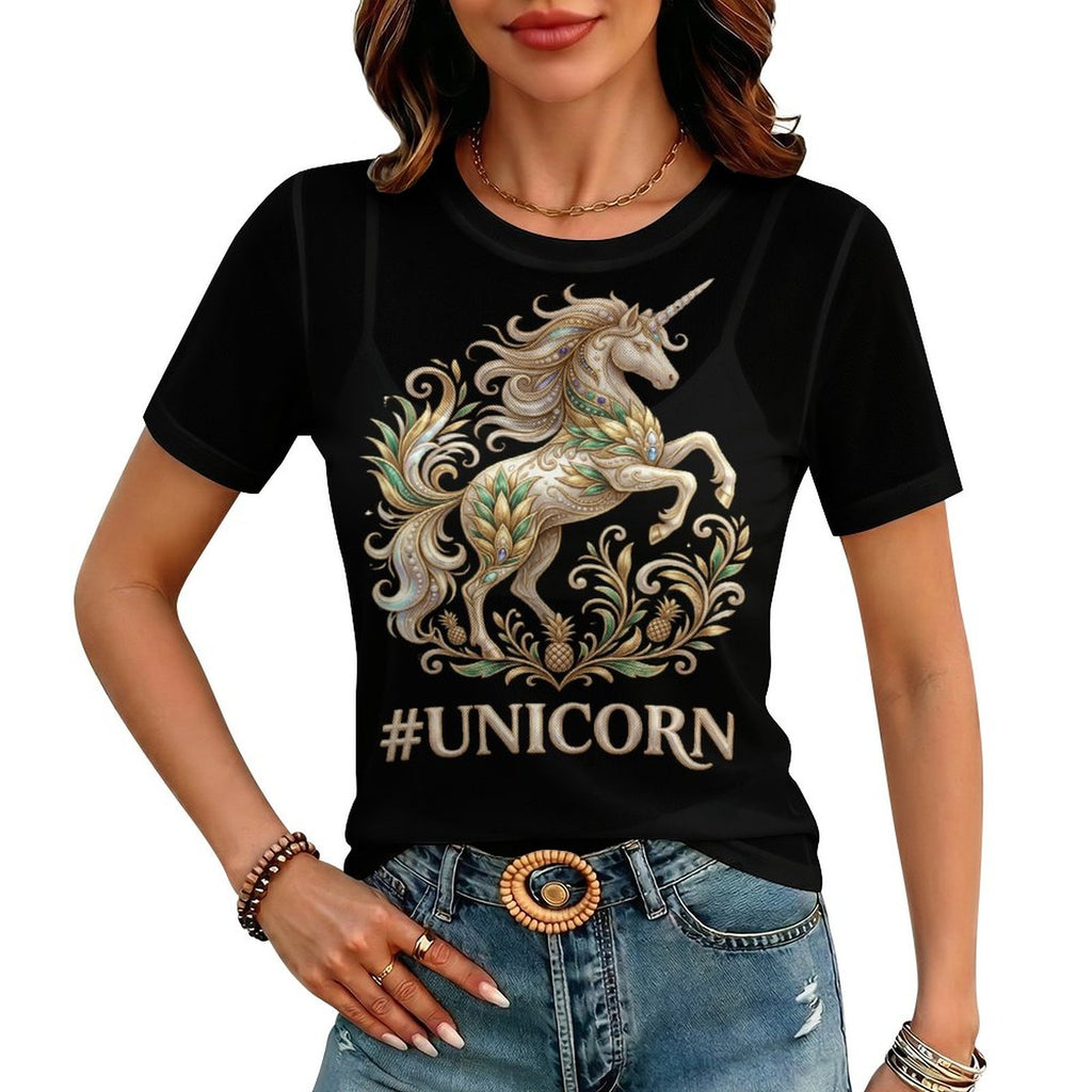 #UNICORN Short Sleeve Mesh T-Shirt