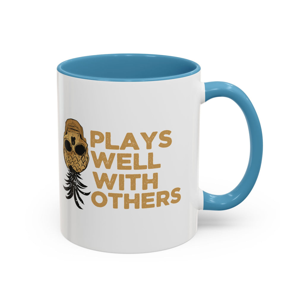 Playful Owl Accent Coffee Mug - 11 & 15oz - Perfect Gift for Nature Lovers