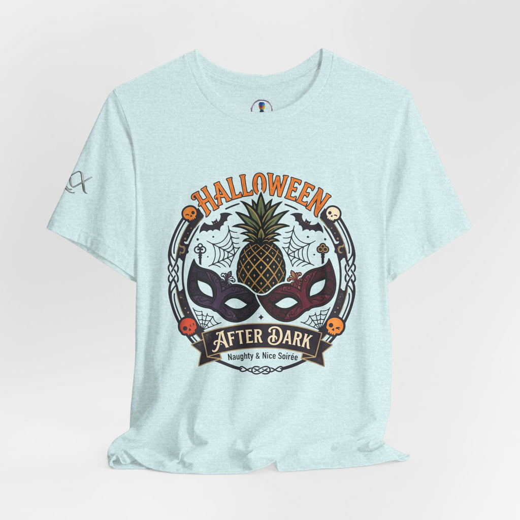 Halloween After Dark Tee — Pineapple Mask Masquerade T‑Shirt