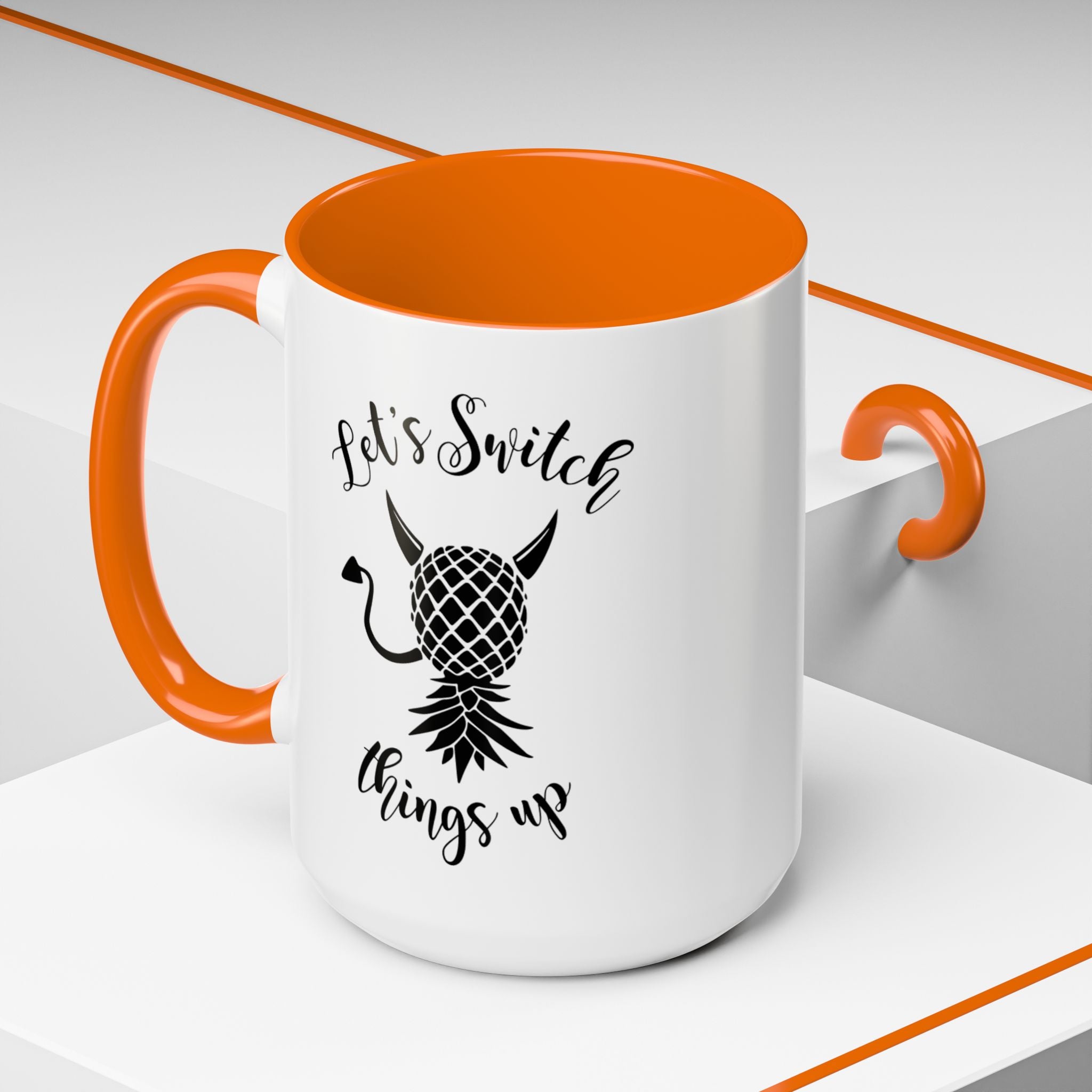 Playful Accent Coffee Mug - "Let's Switch Things Up" - Perfect for Morning Motivation