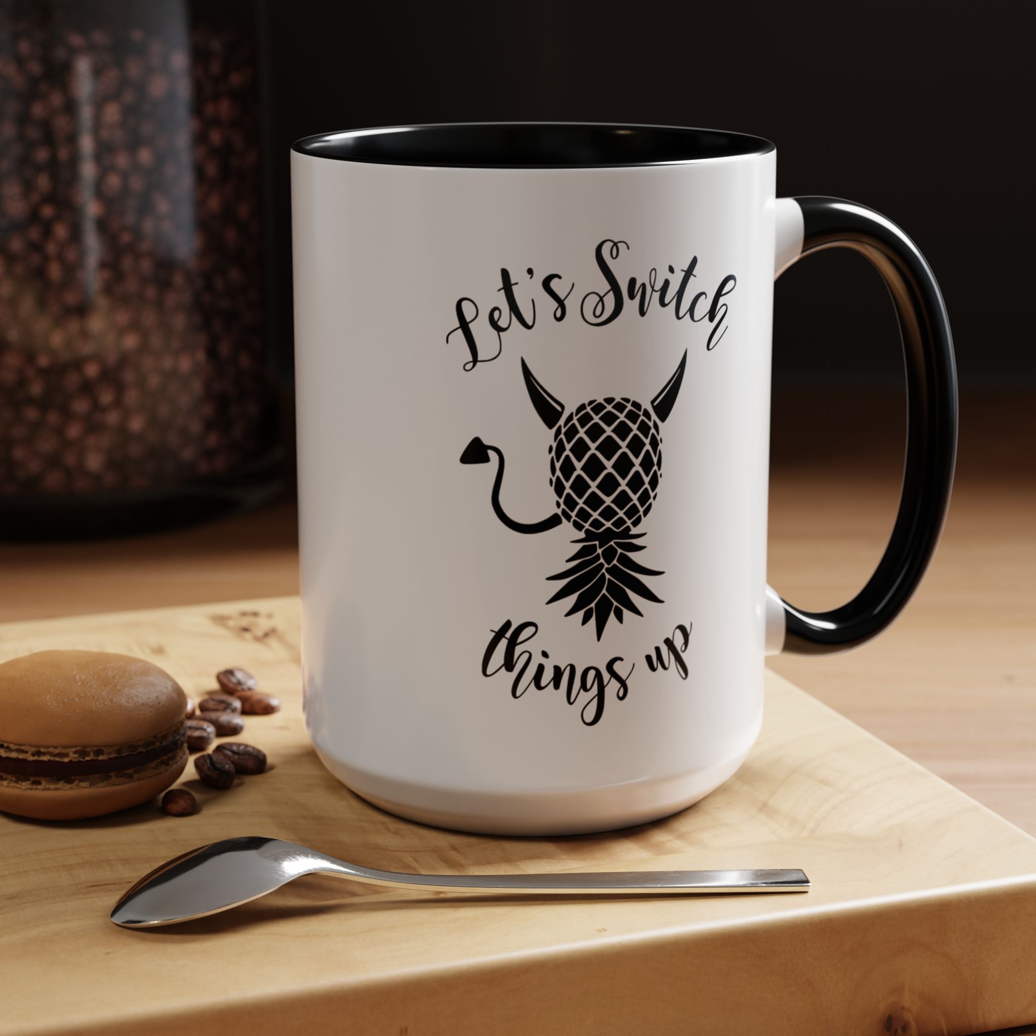 Playful Accent Coffee Mug - "Let's Switch Things Up" - Perfect for Morning Motivation