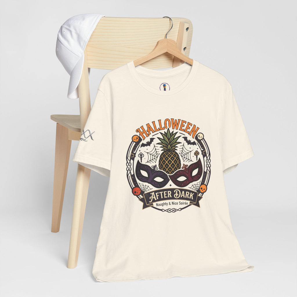 Halloween After Dark Tee — Pineapple Mask Masquerade T‑Shirt