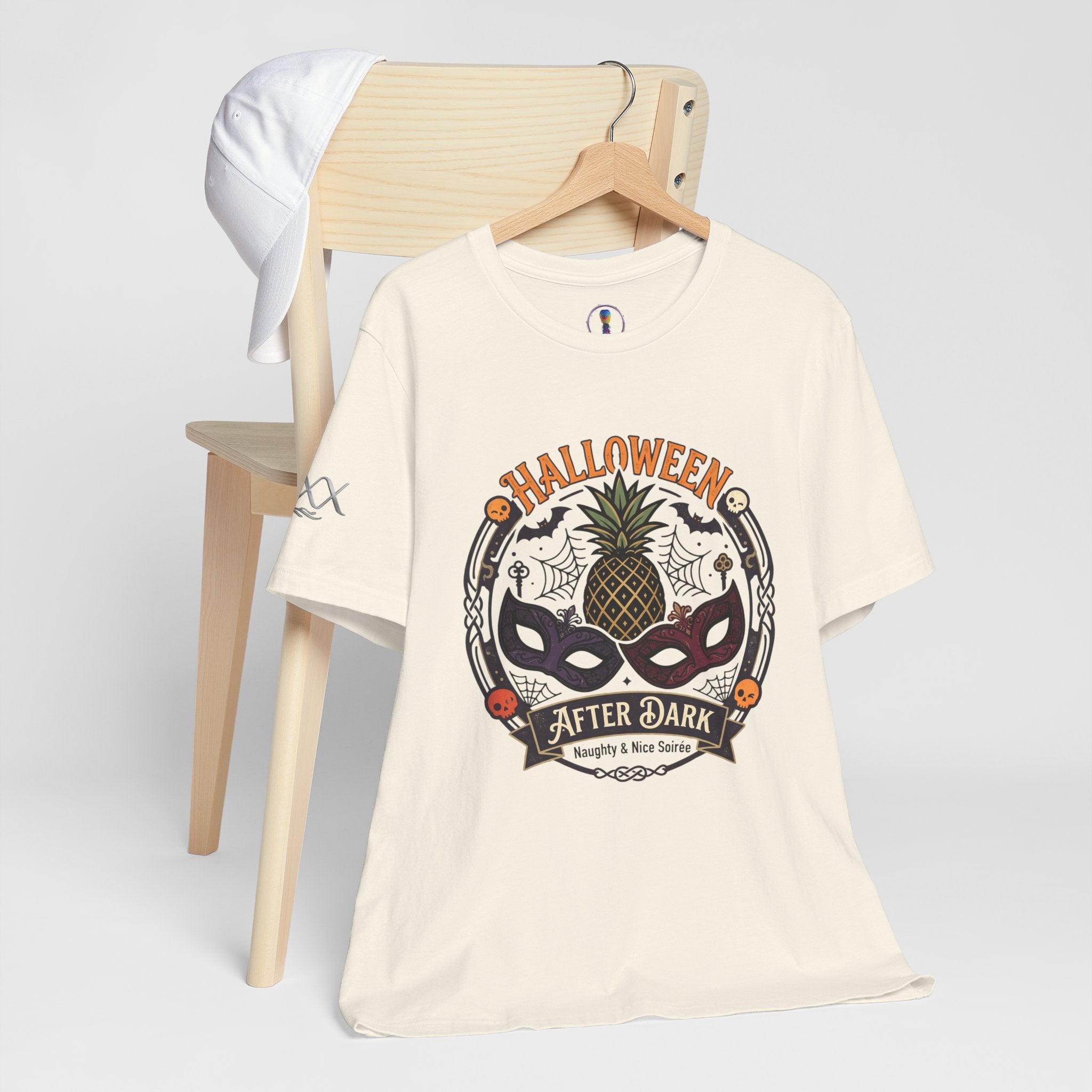 Halloween After Dark Tee — Pineapple Mask Masquerade T‑Shirt